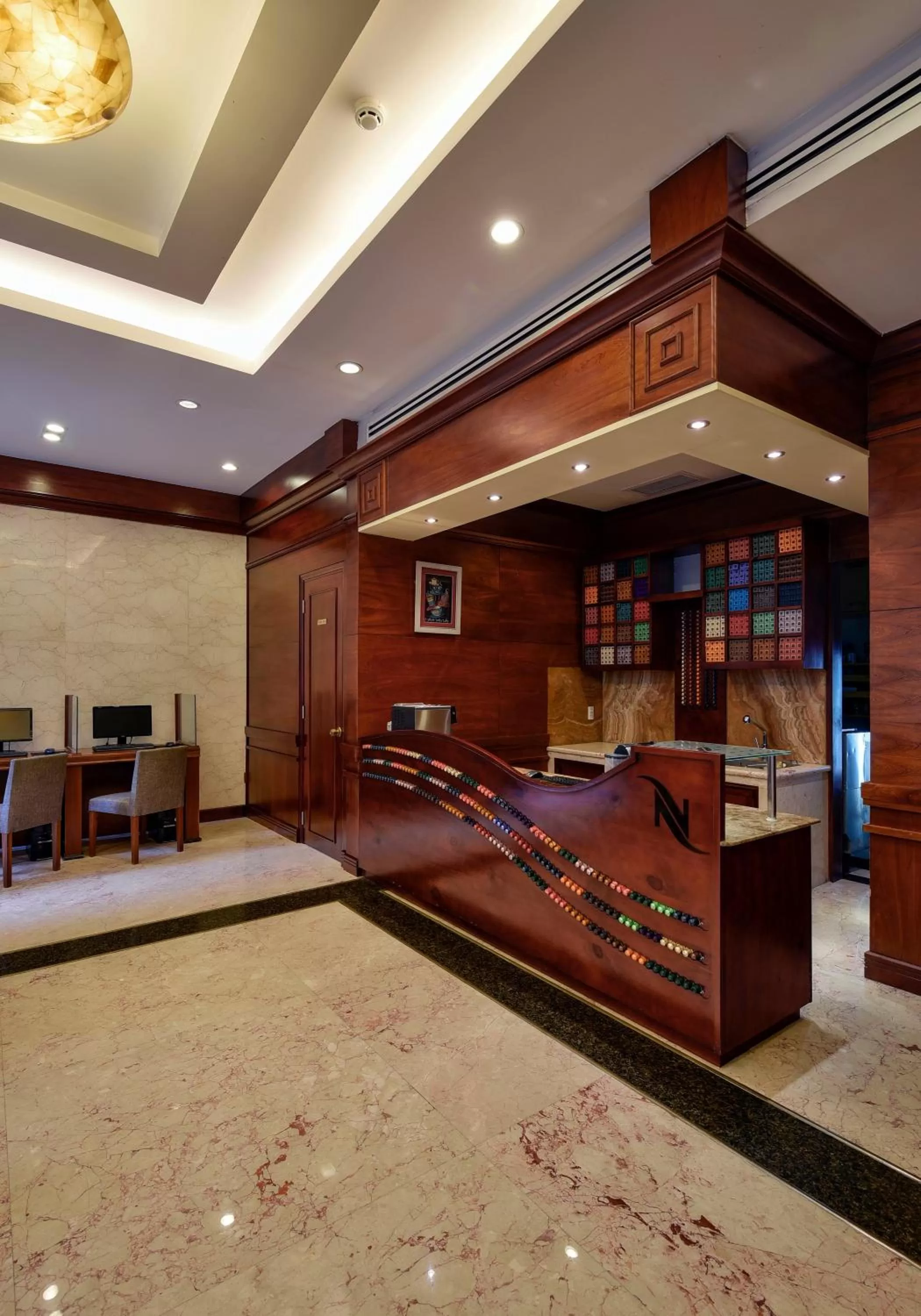 Lobby or reception in Aquari Hotel