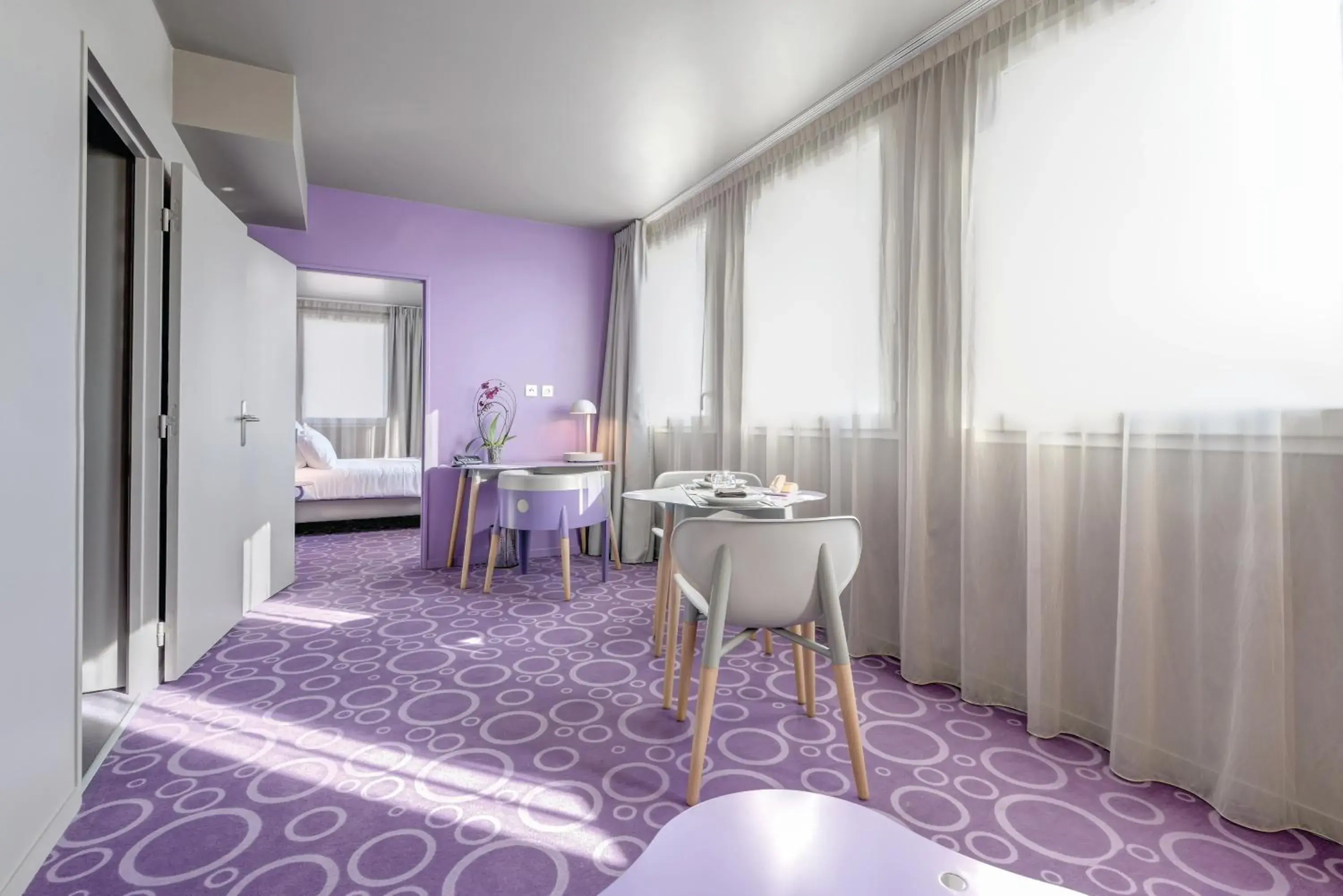 Living room in Appart'City Confort Paris Velizy