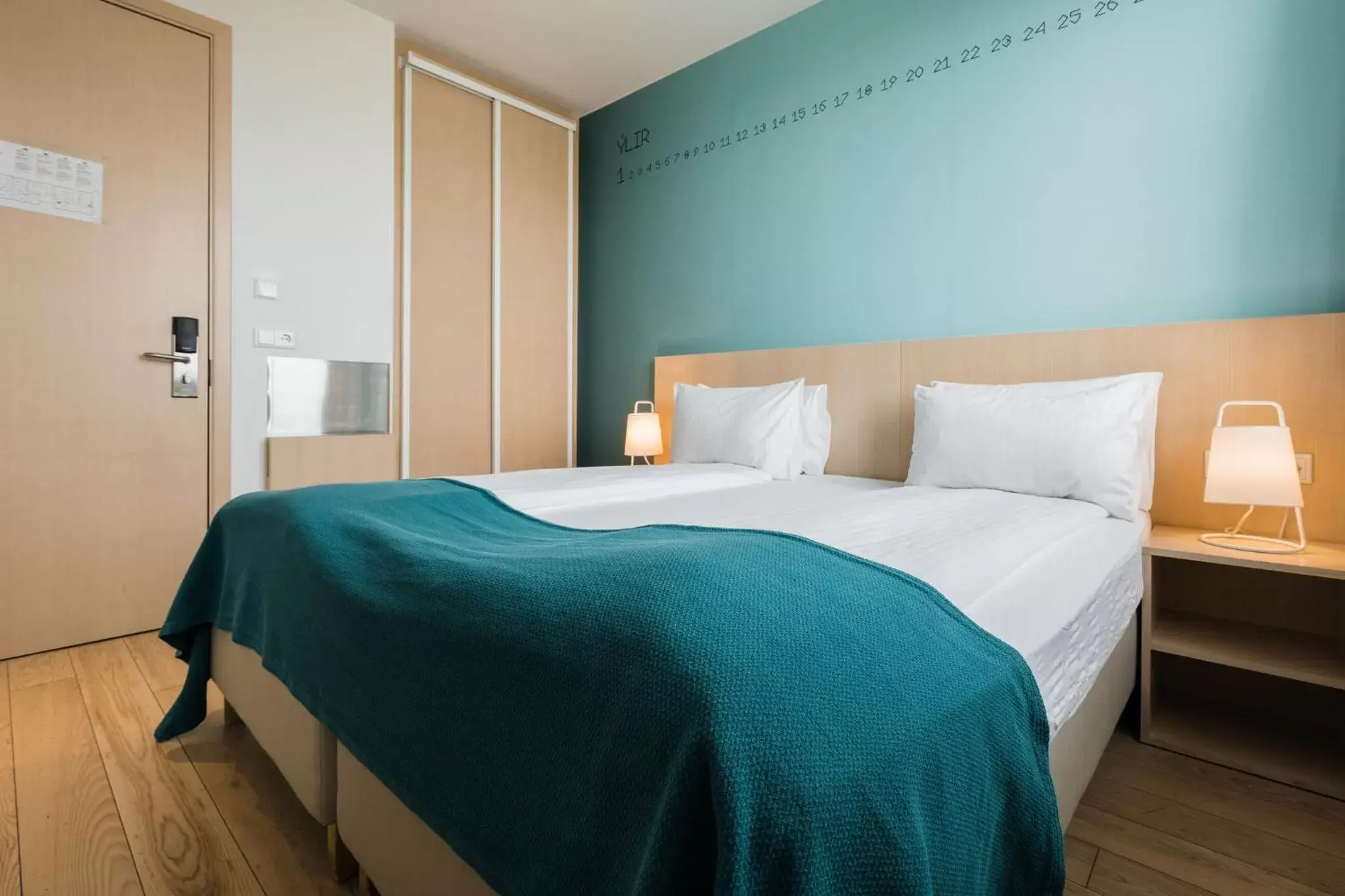 Photo of the whole room, Bed in Reykjavik Lights Hotel by Keahotels