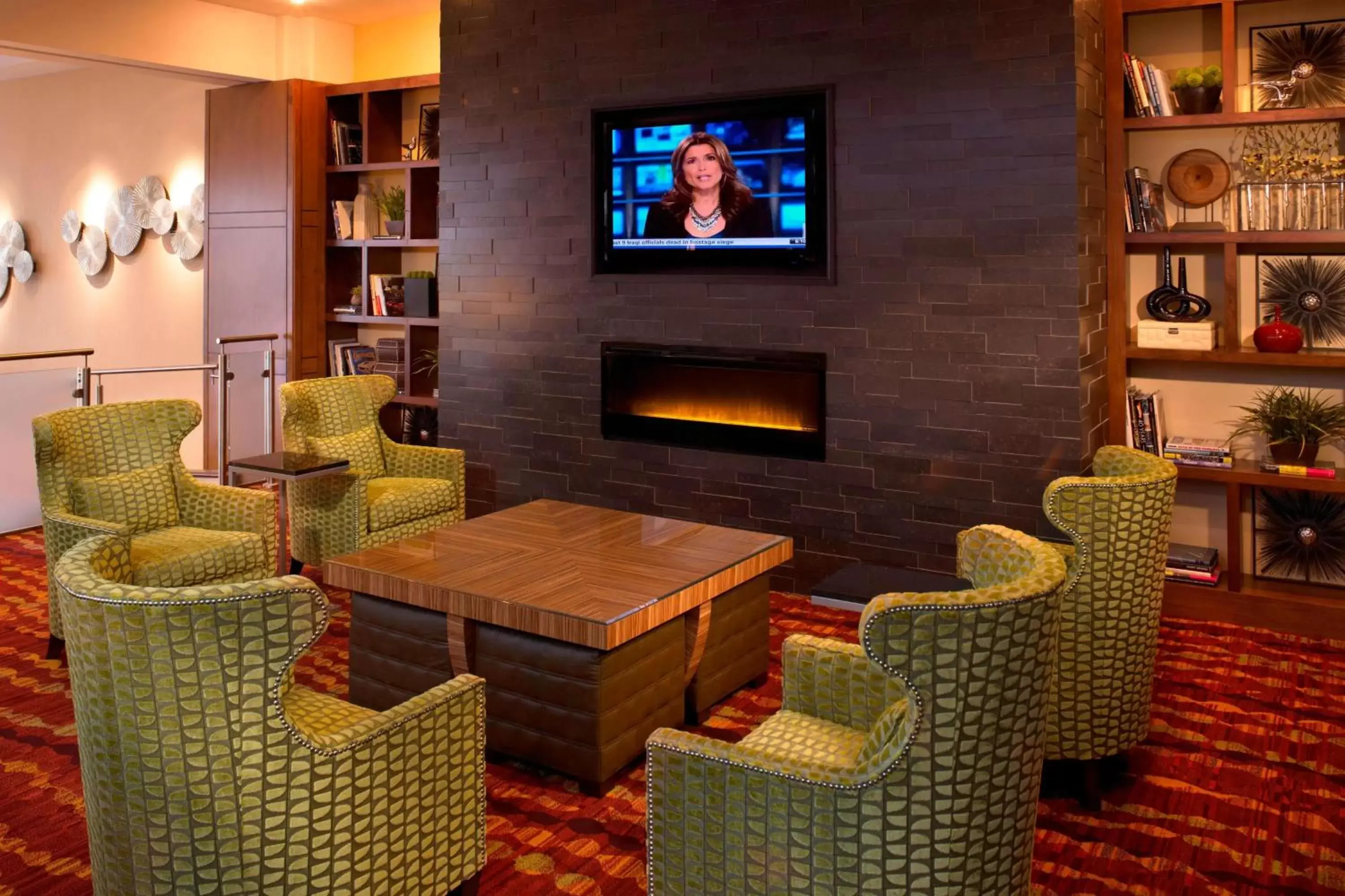Lobby or reception, Lounge/Bar in Detroit Marriott Troy