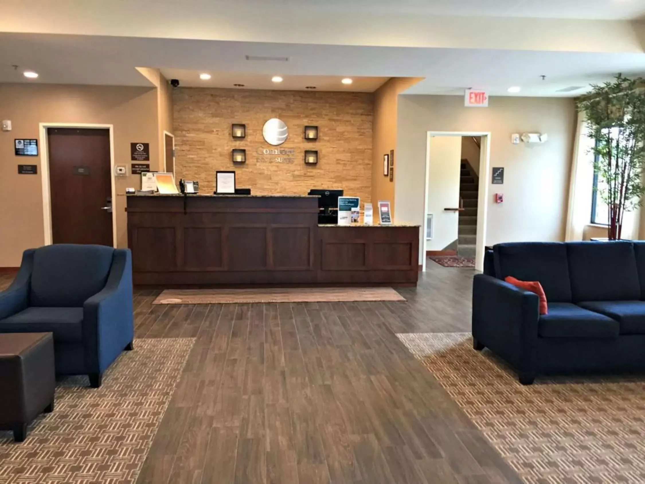 Communal lounge/ TV room, Lobby/Reception in Comfort Inn & Suites Avera Southwest