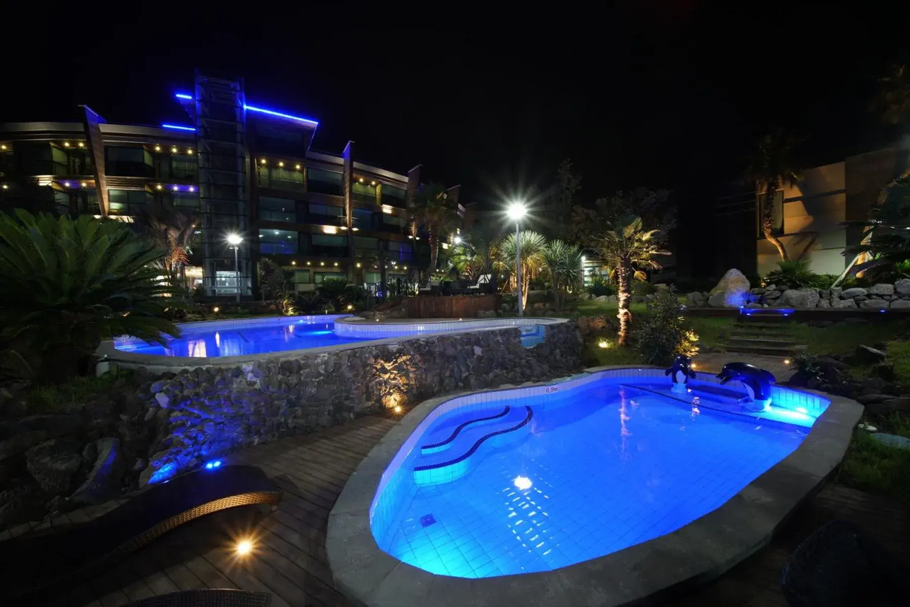 Pool View in Jeju Hotel Scarboro
