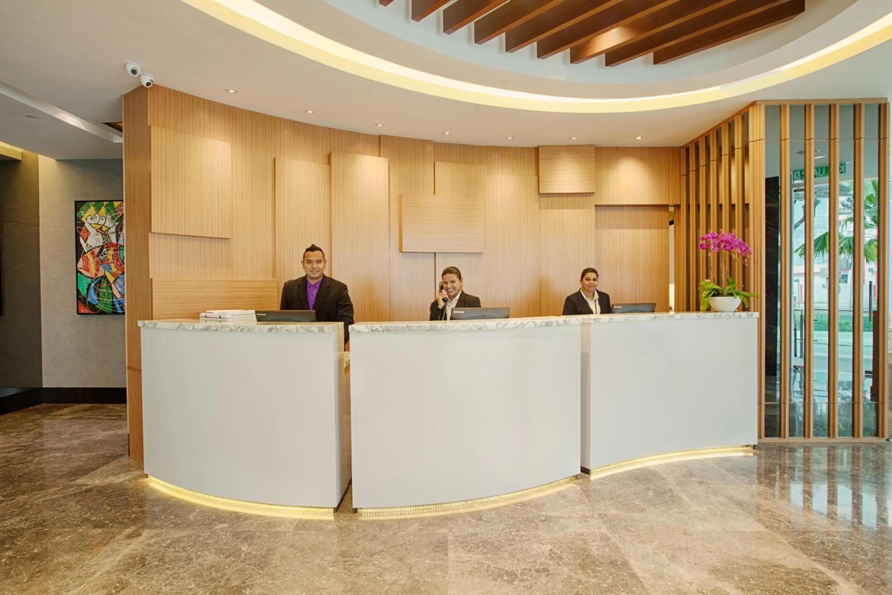 Lobby or reception in WP Hotel