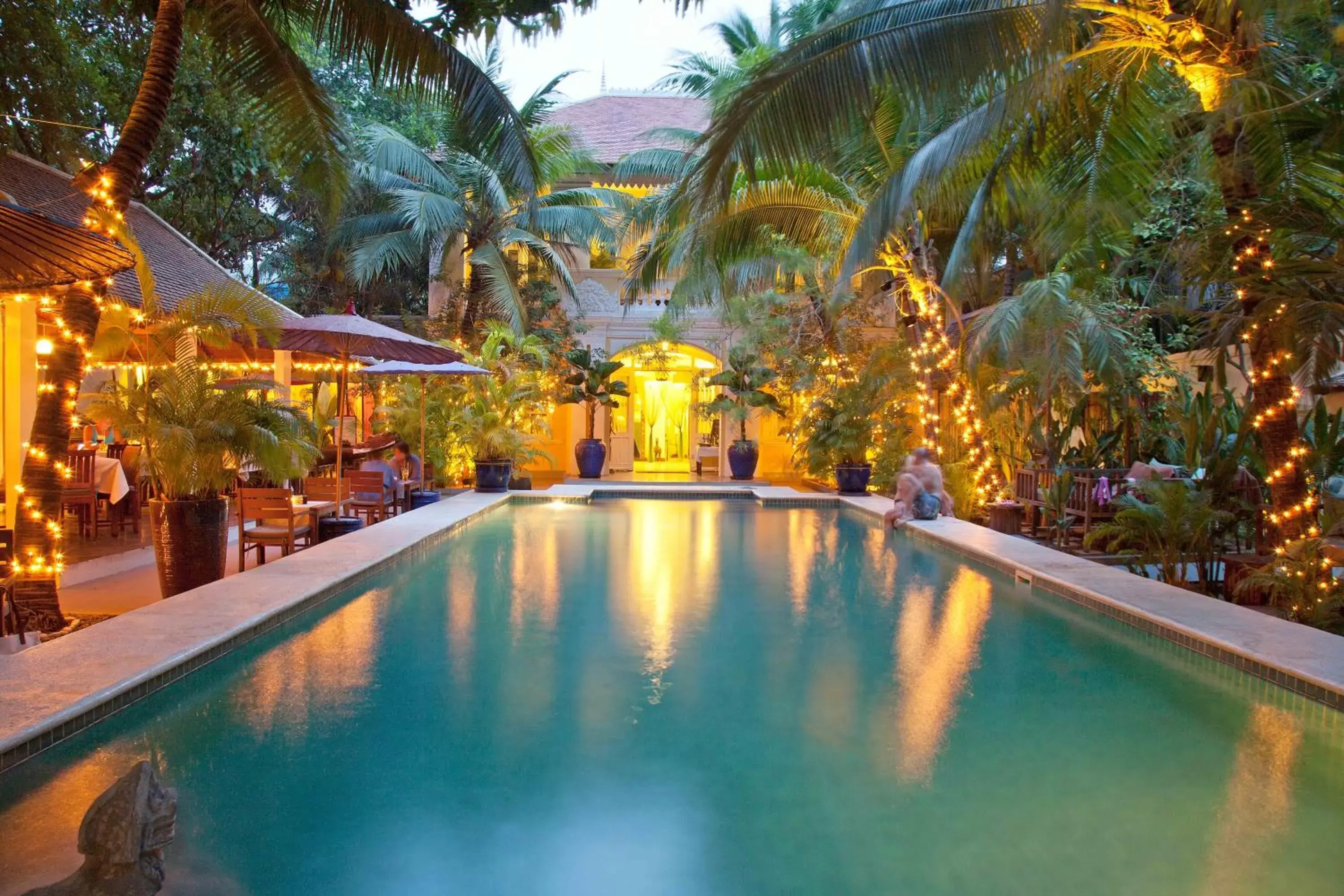 Night, Swimming Pool in PAVILION