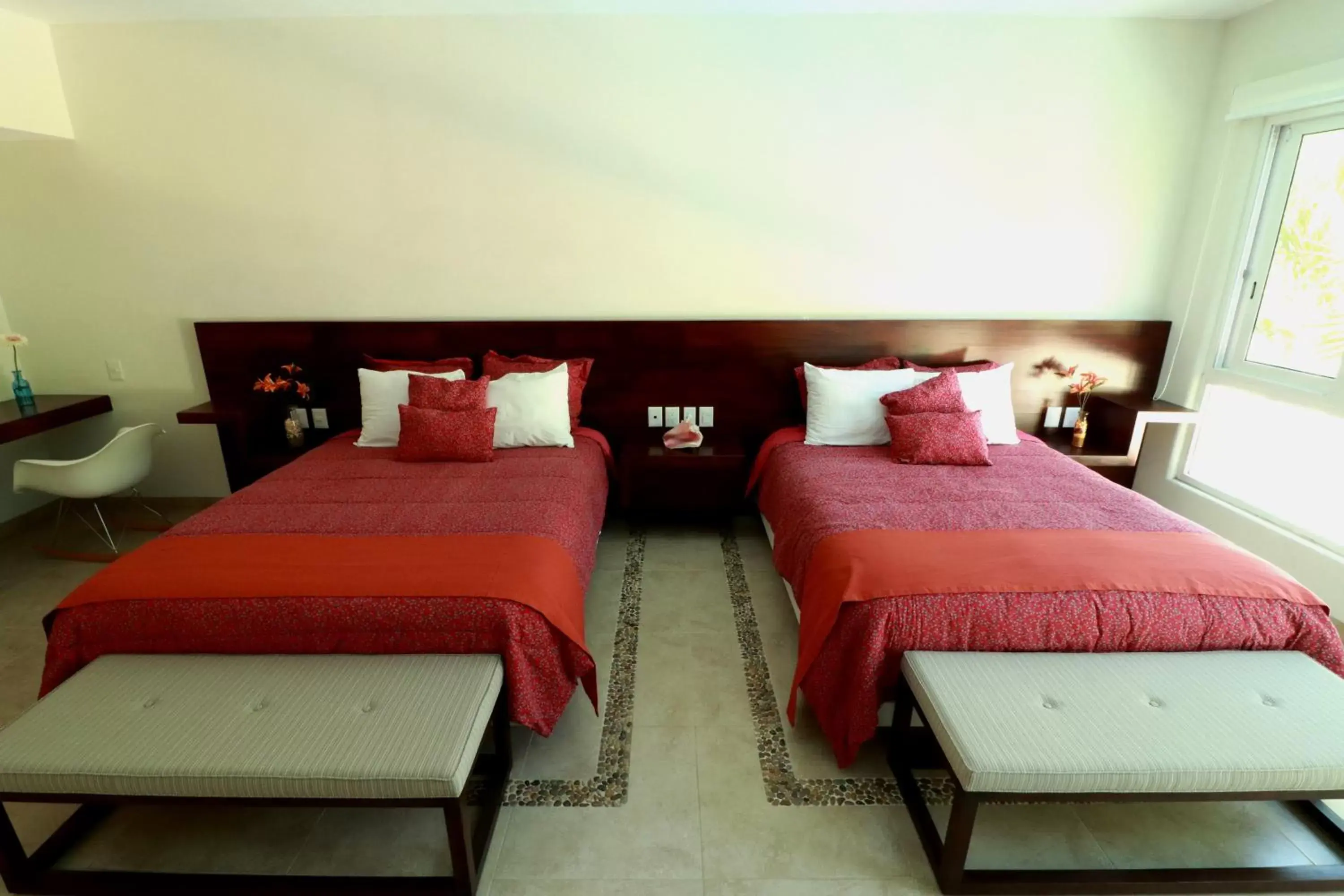 Bed in LYDMAR BOUTIQUE HOTEL