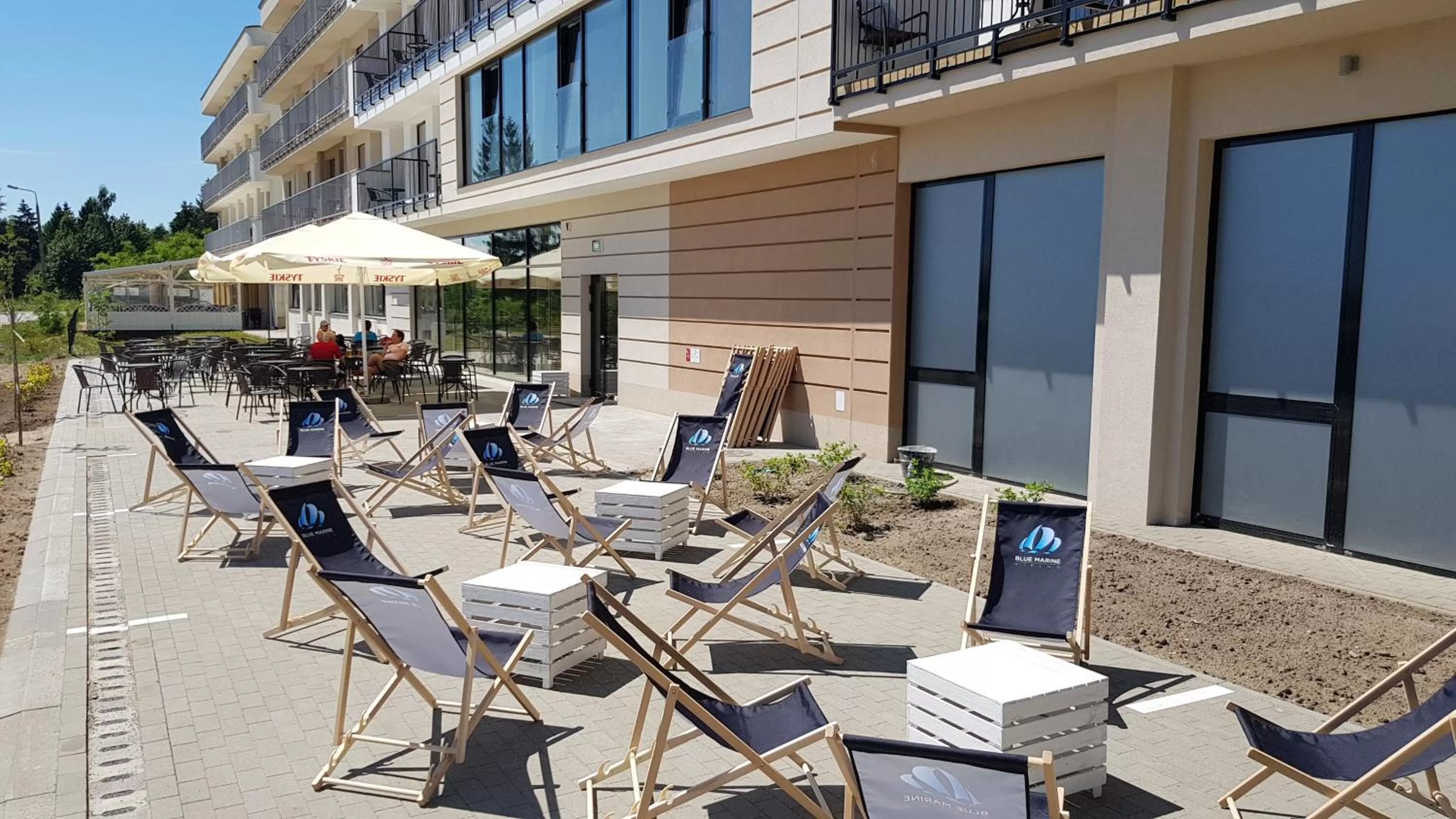 Balcony/Terrace in Blue Marine Mielno