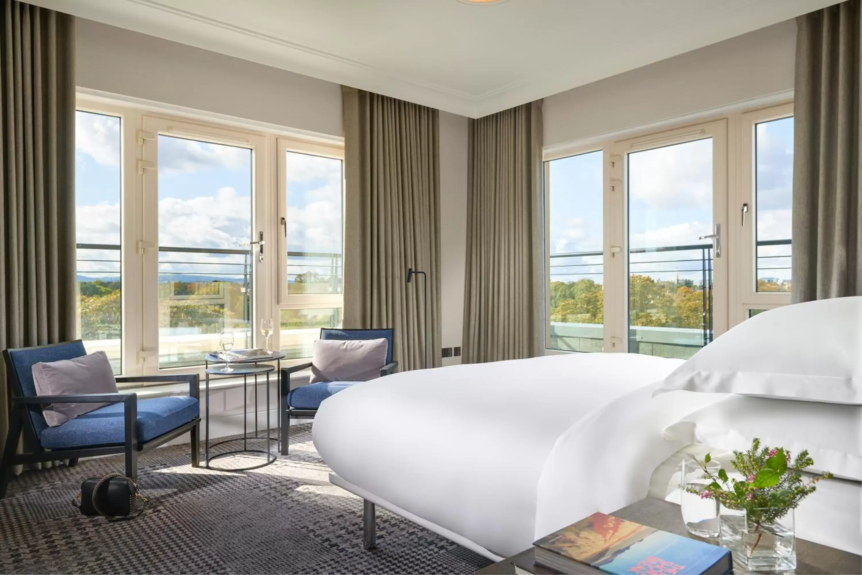 Bedroom in Herbert Park Hotel and Park Residence