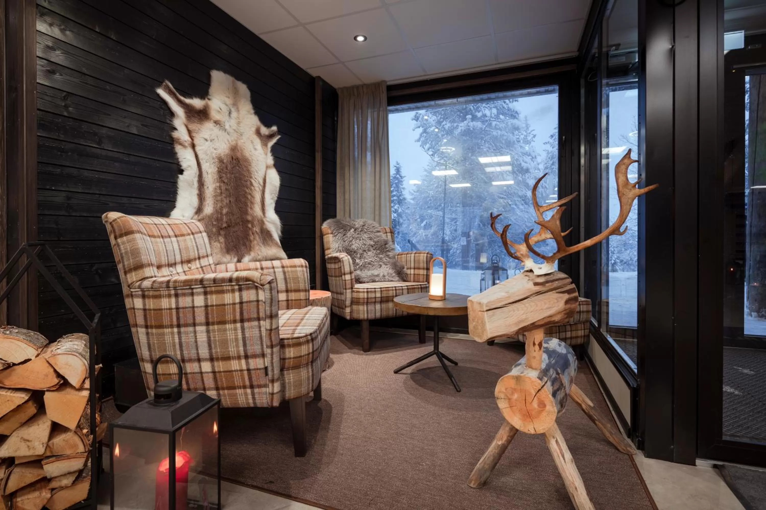 Seating area in Lapland Hotels Sky Ounasvaara
