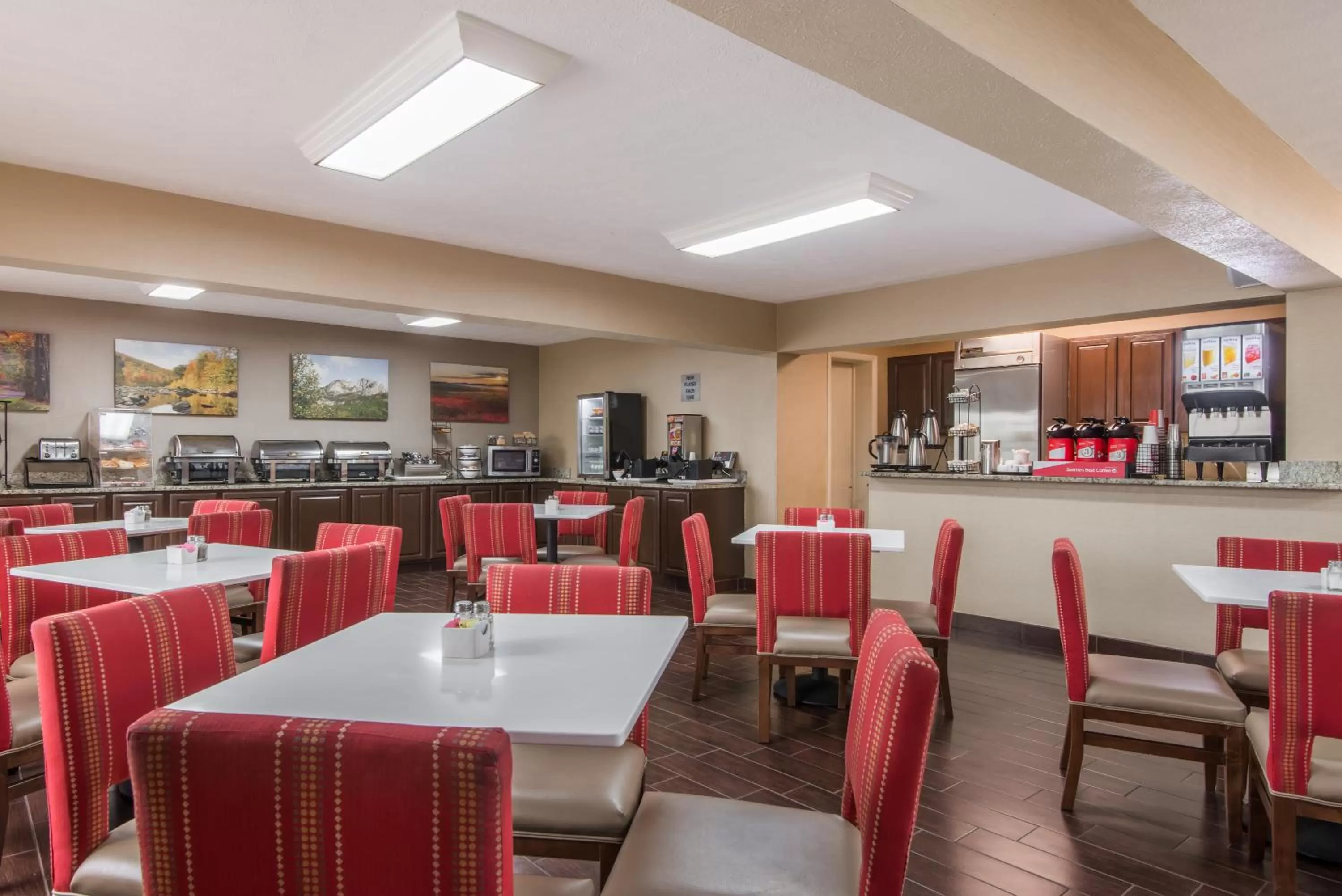 Buffet breakfast in Wyndham Garden Hotel Cross Lanes Charleston