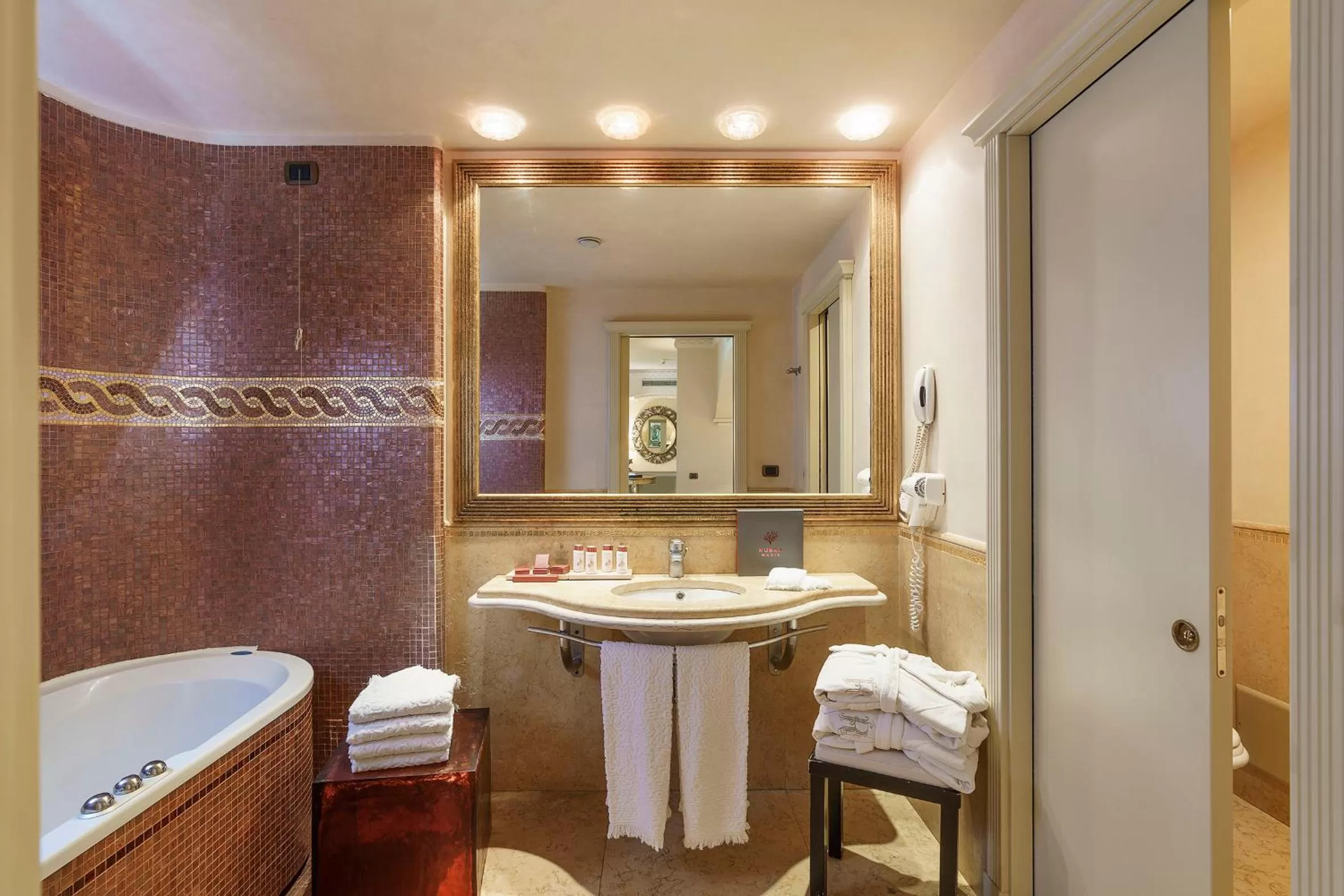 Bathroom in Romano Palace Luxury Hotel
