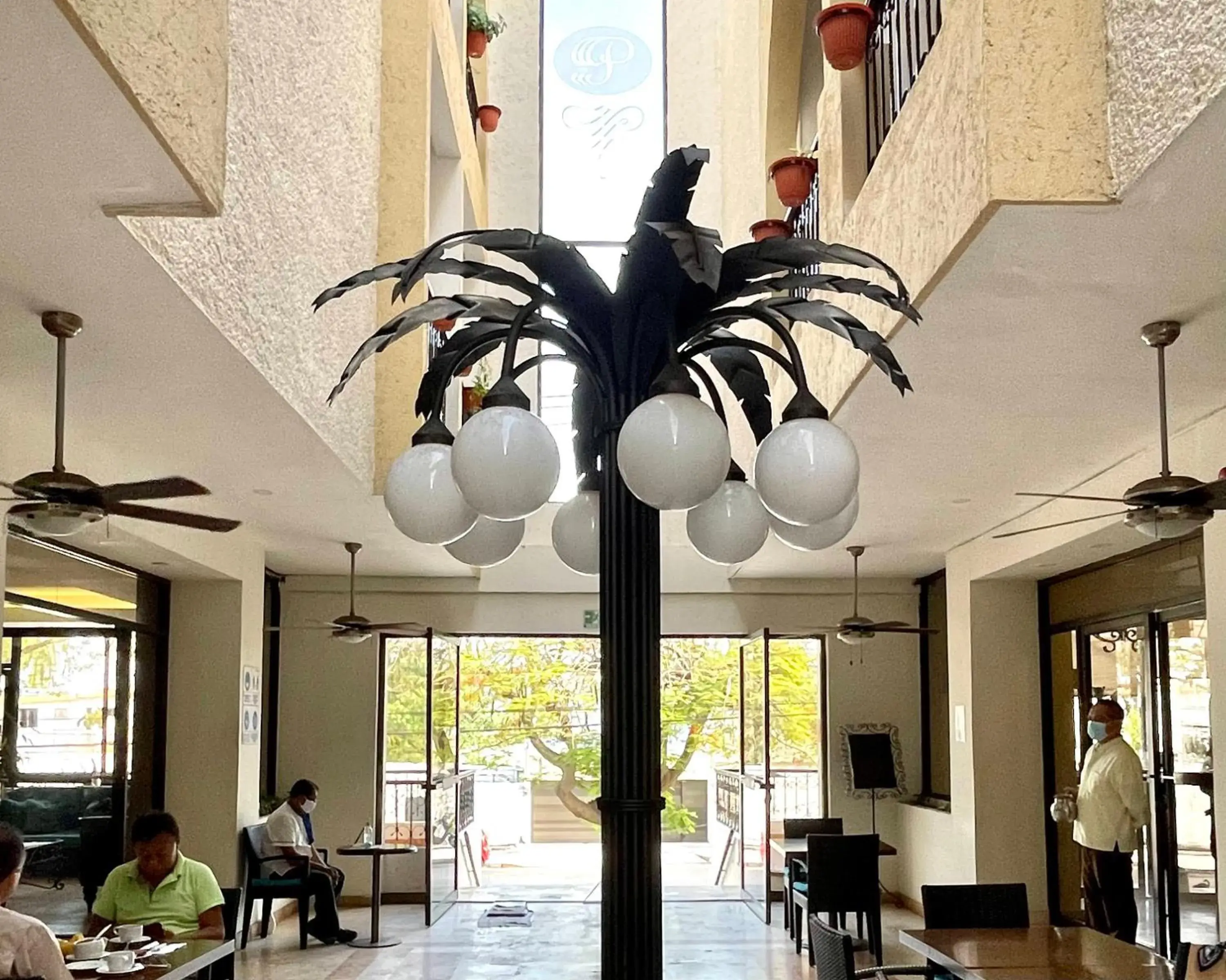 Patio, Lobby/Reception in Hotel del Paseo Campeche