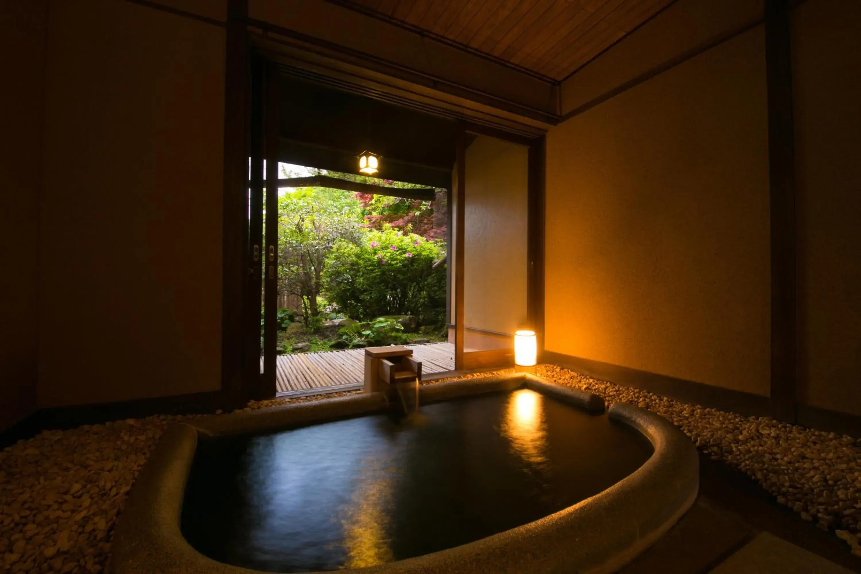 Hot Spring Bath, Swimming Pool in Bettei Haruki