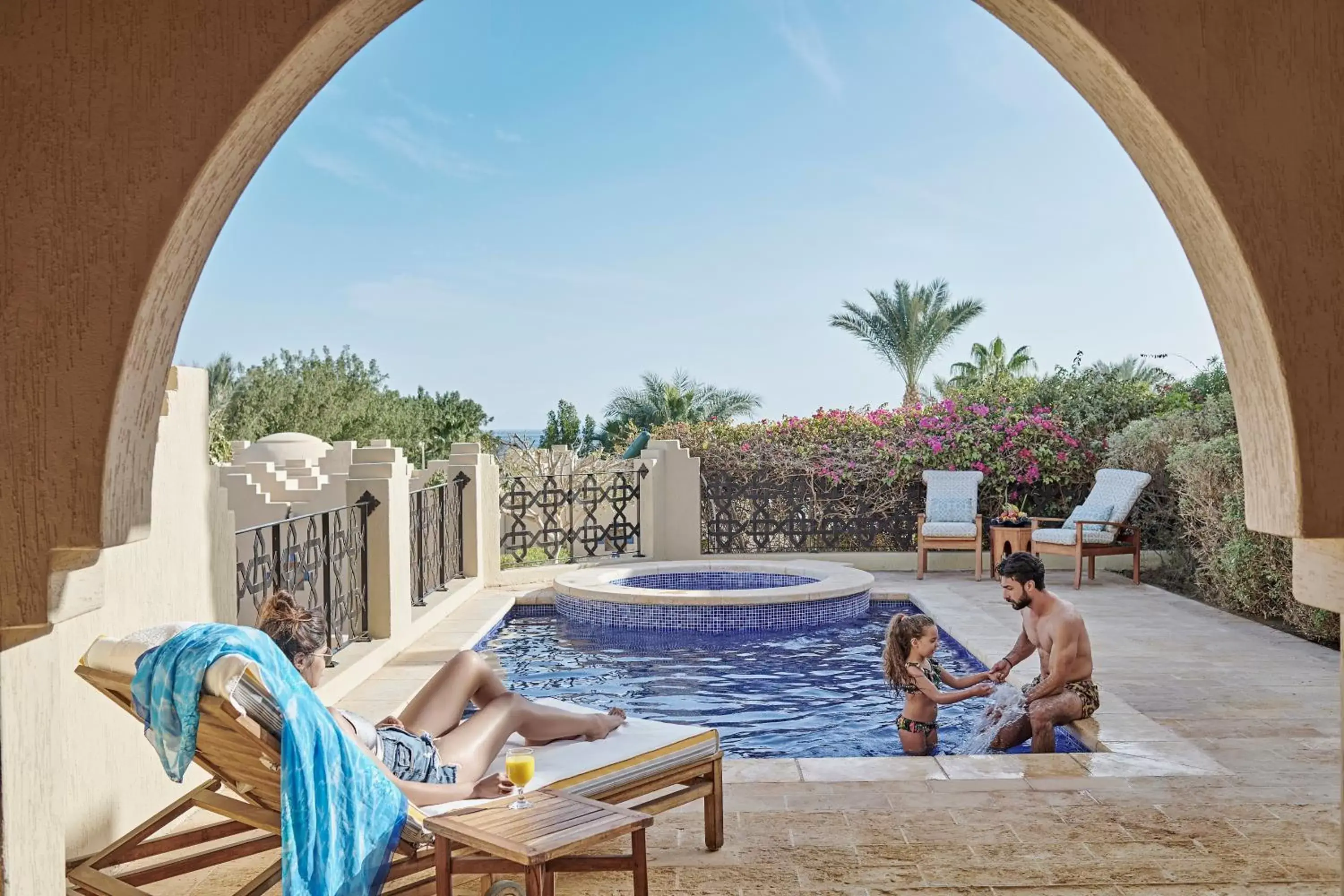 Balcony/Terrace, Swimming Pool in Four Seasons Resort Sharm El Sheikh