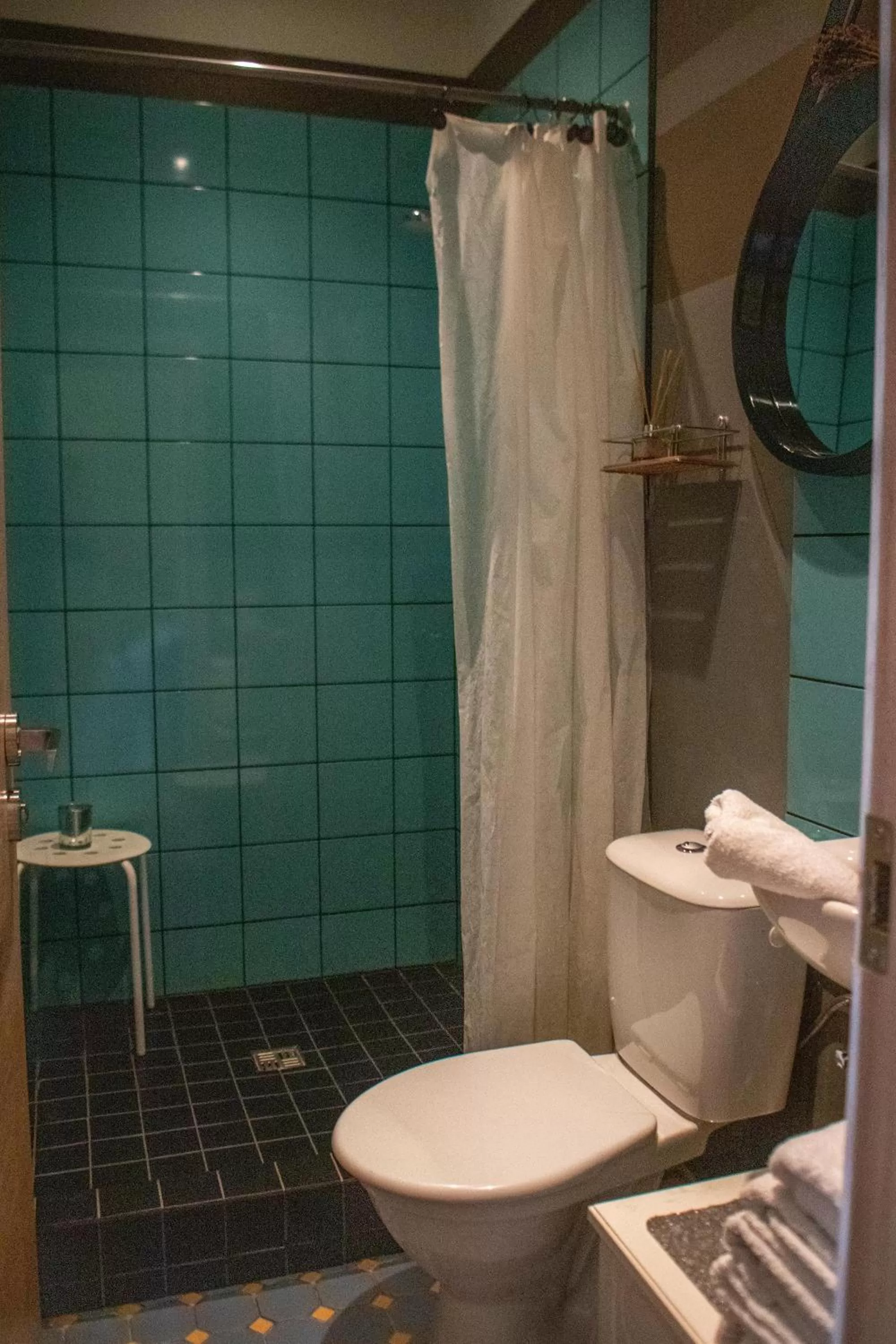 Shower, Bathroom in Roberta Hercberga Apartamenti