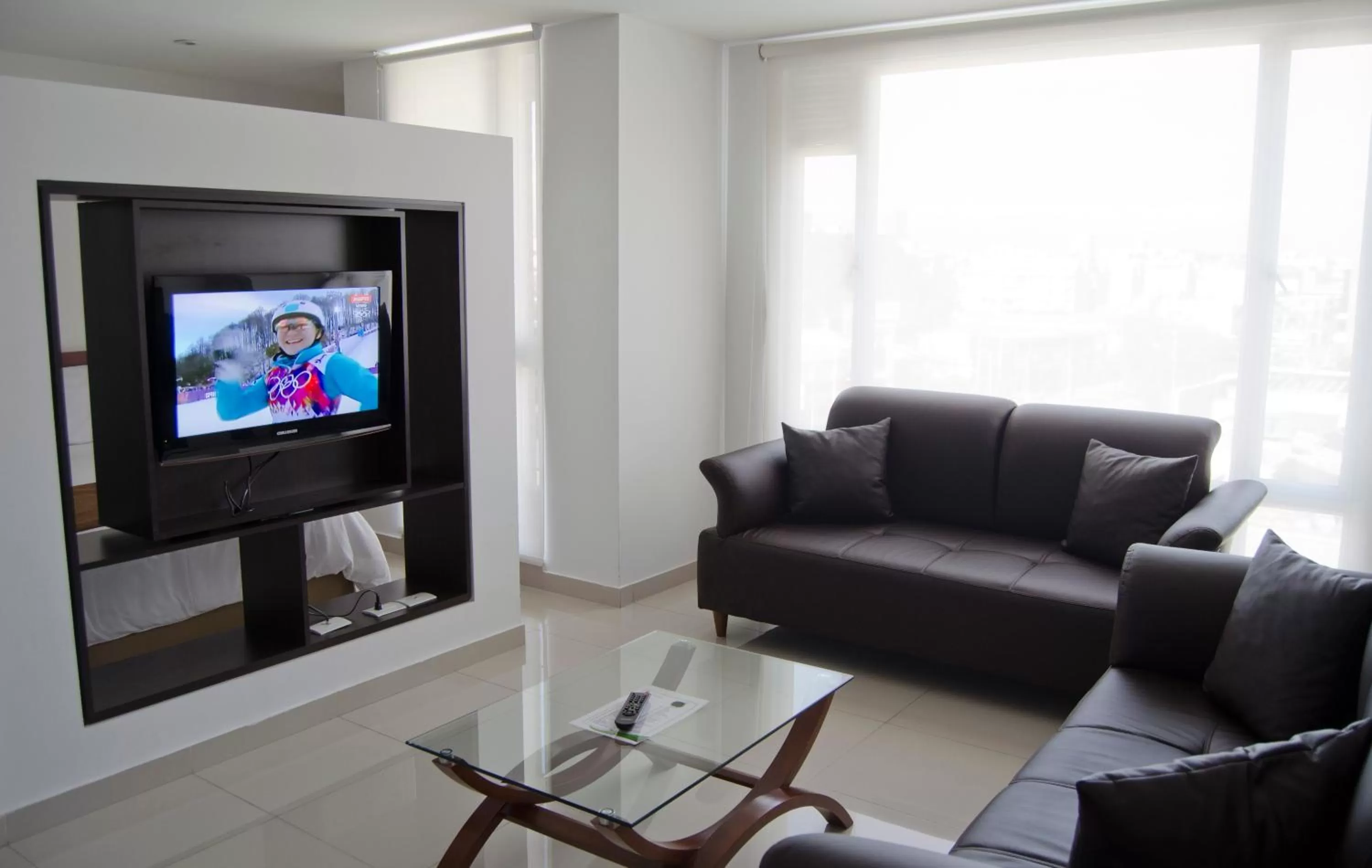 Seating area in 122 Plaza Apartahotel