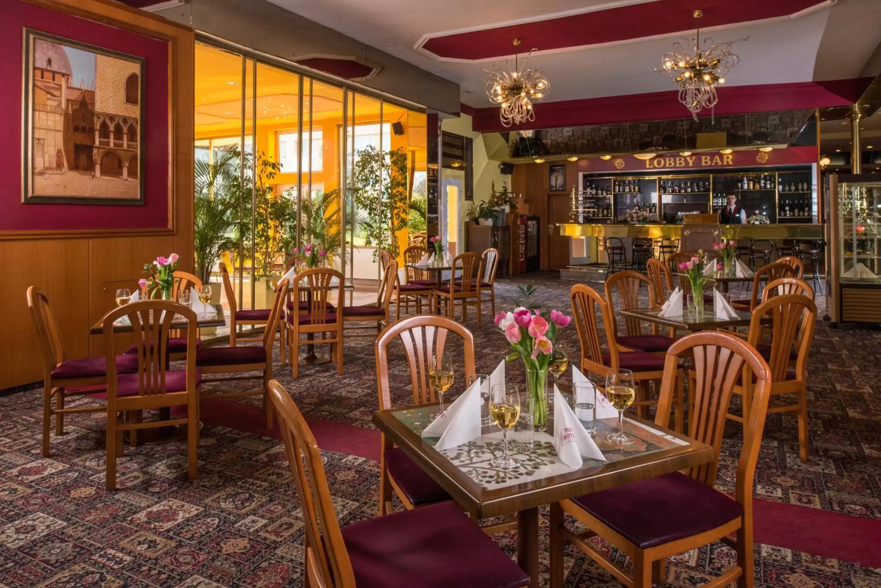 Lobby or reception in TOP HOTEL Praha Lobby or reception in TOP HOTEL Praha