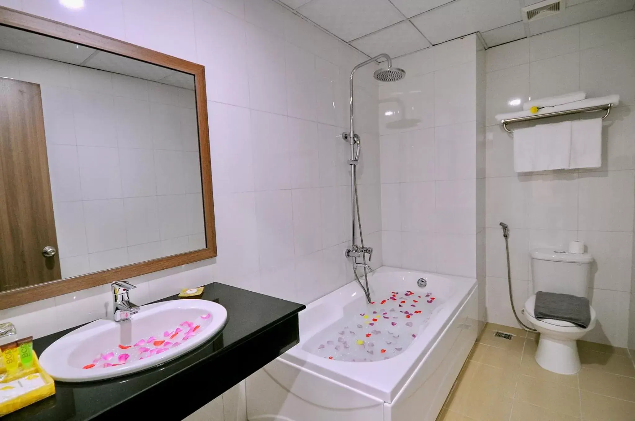 Bath, Bathroom in Rigel Hotel