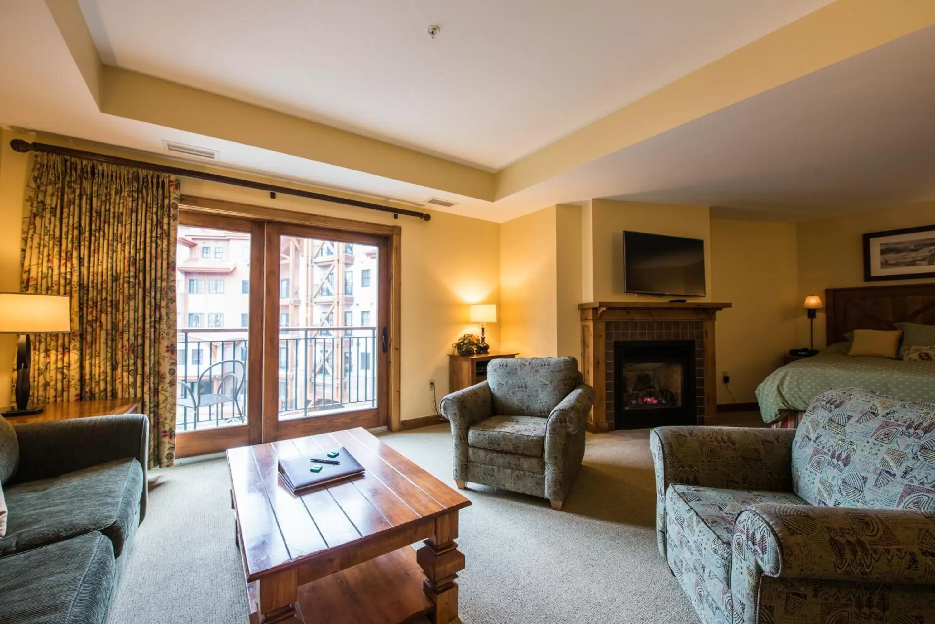 Seating Area in The Lodge at Mountaineer Square