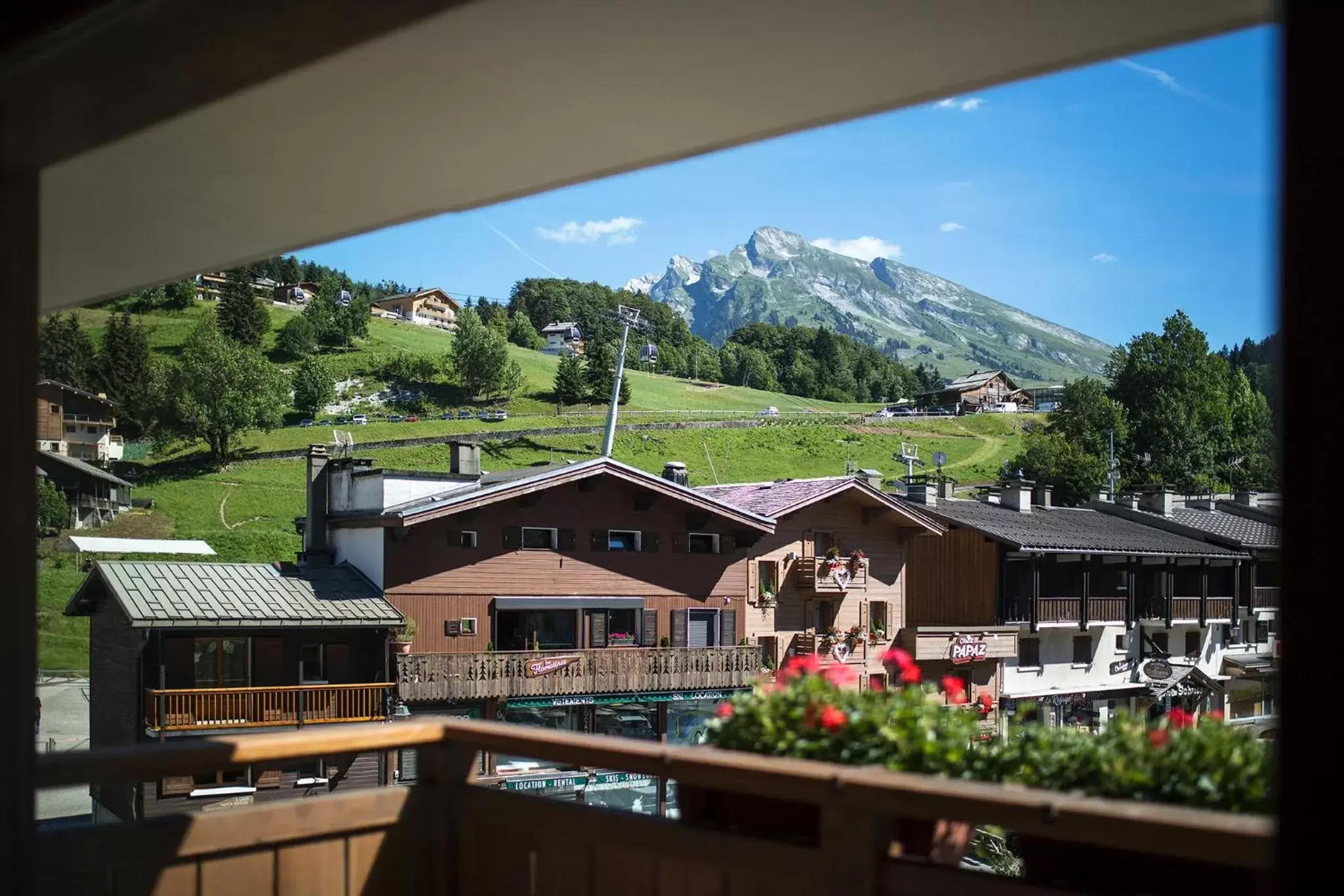 Mountain view in Au Coeur du Village