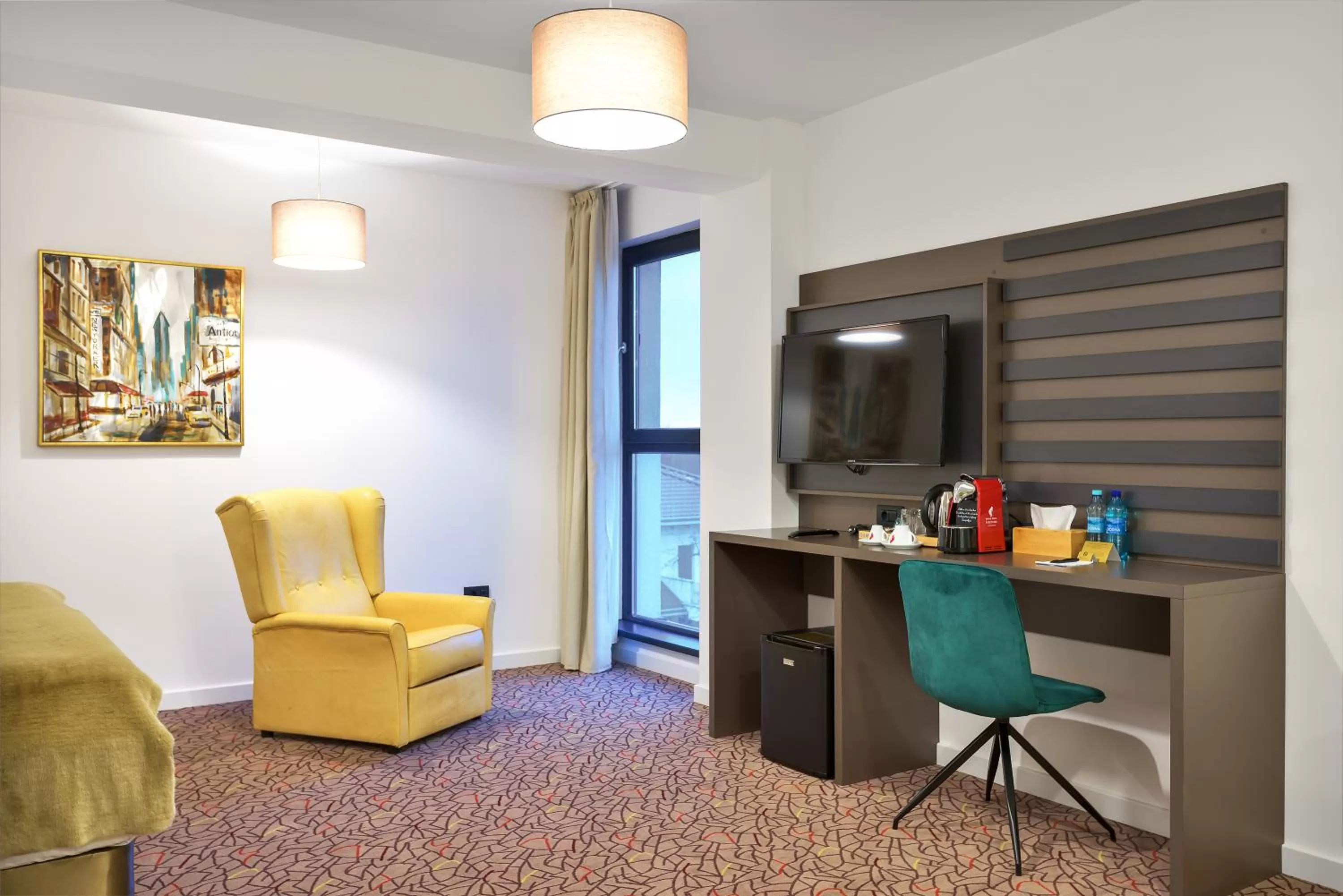 Seating area in Charm Boutique Hotel