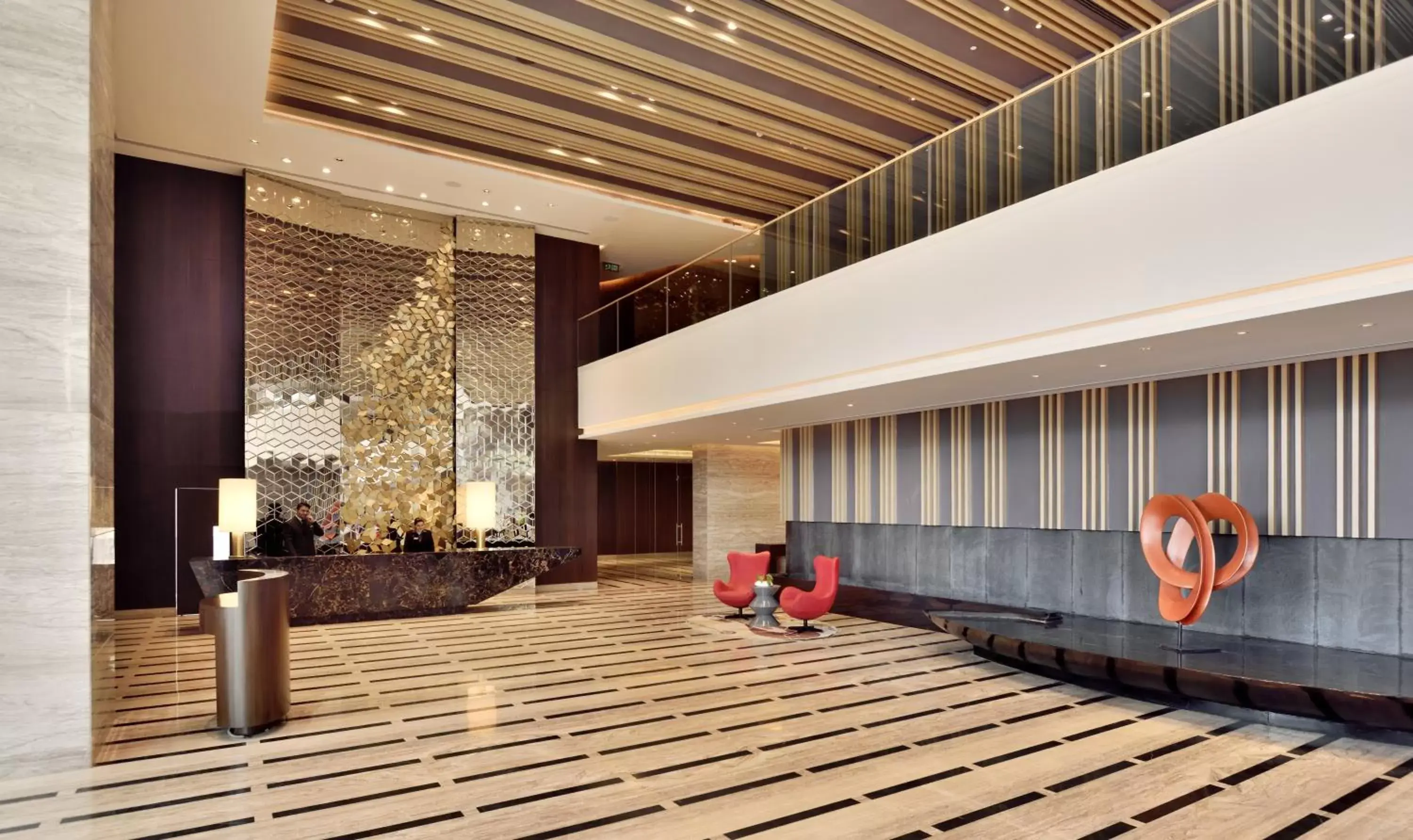 Lobby or reception in Radisson Blu Faridabad