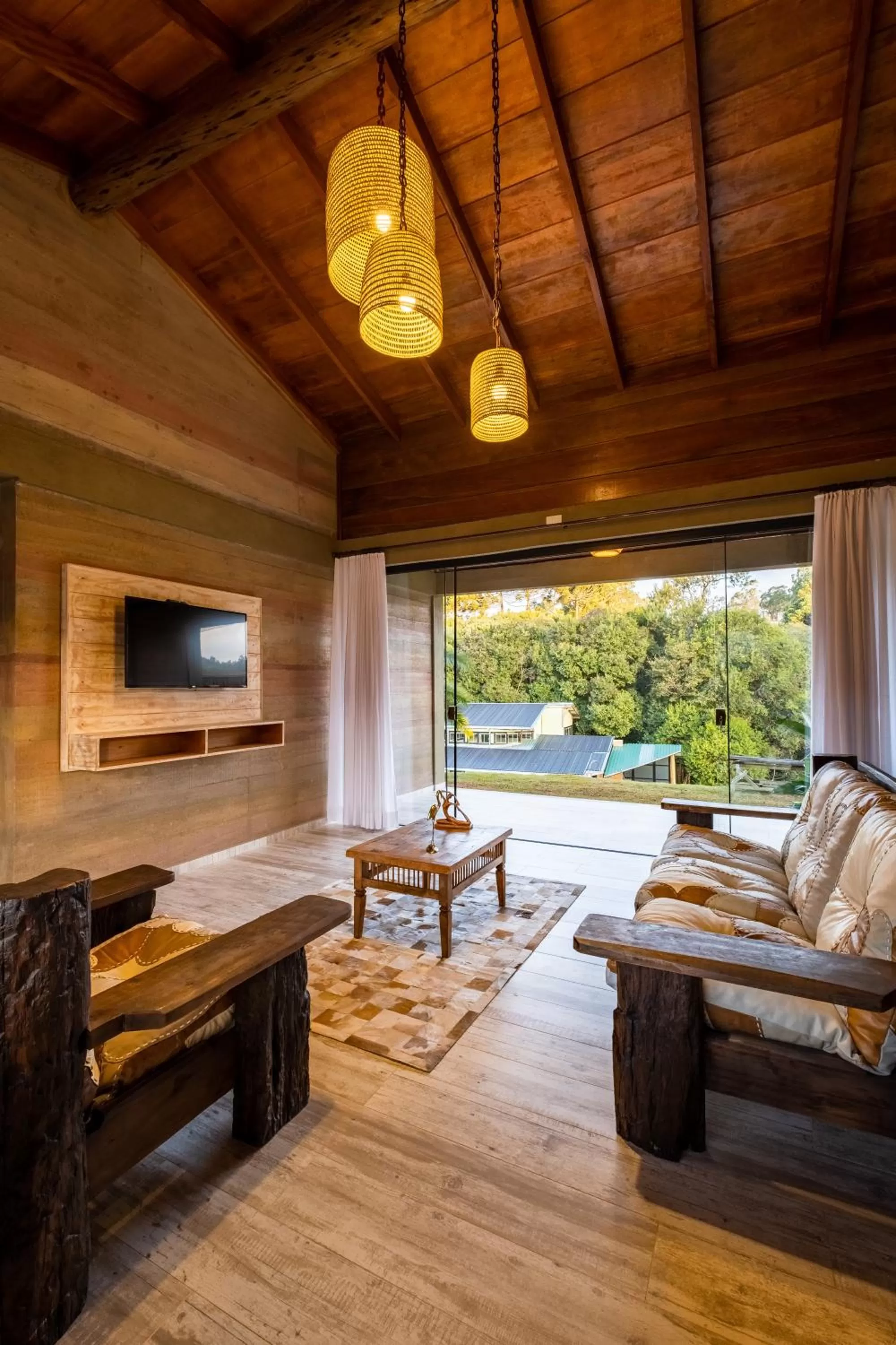 Living room in Pousada Trem Chic