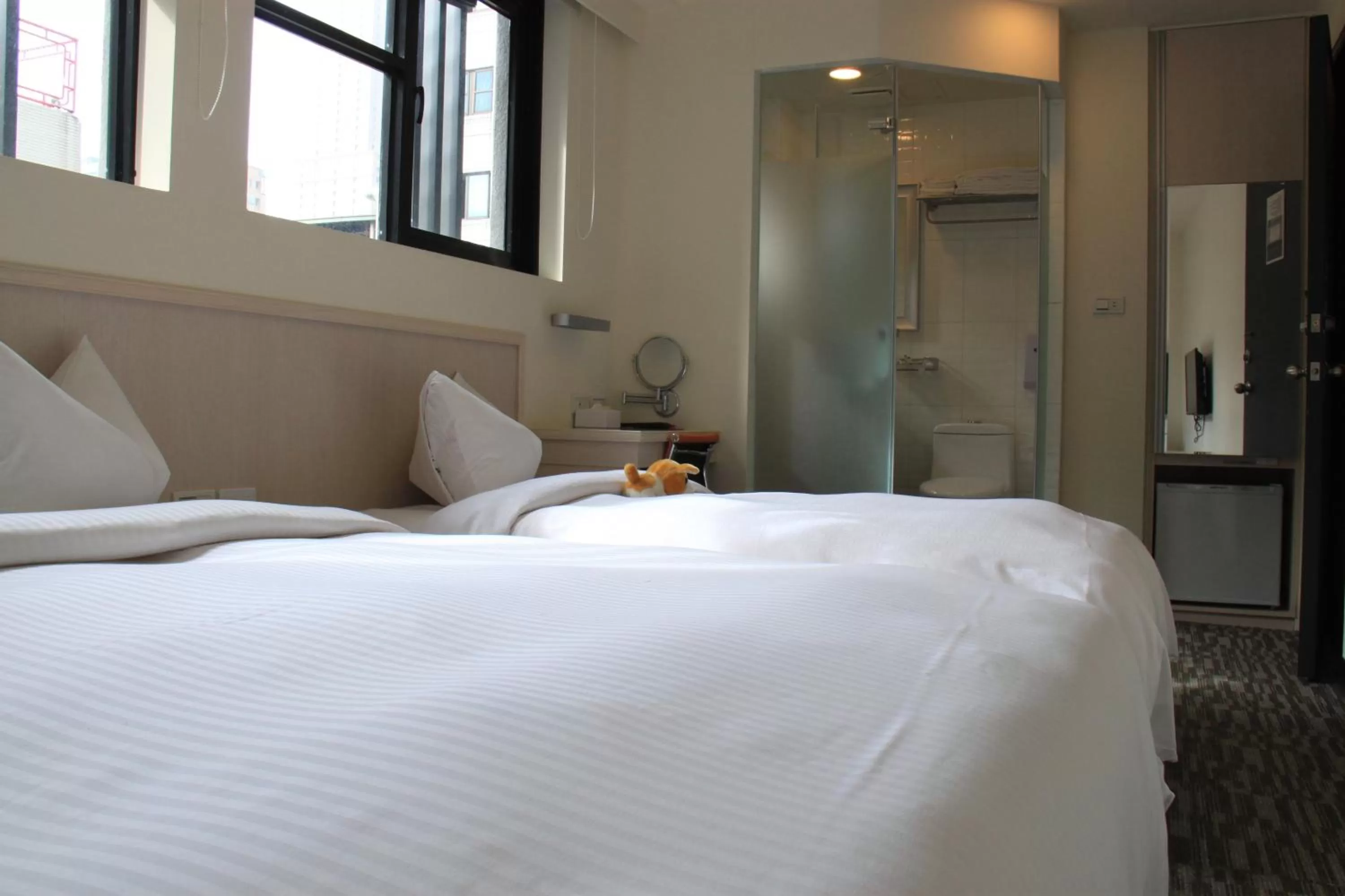 Bathroom, Bed in Century Hotel