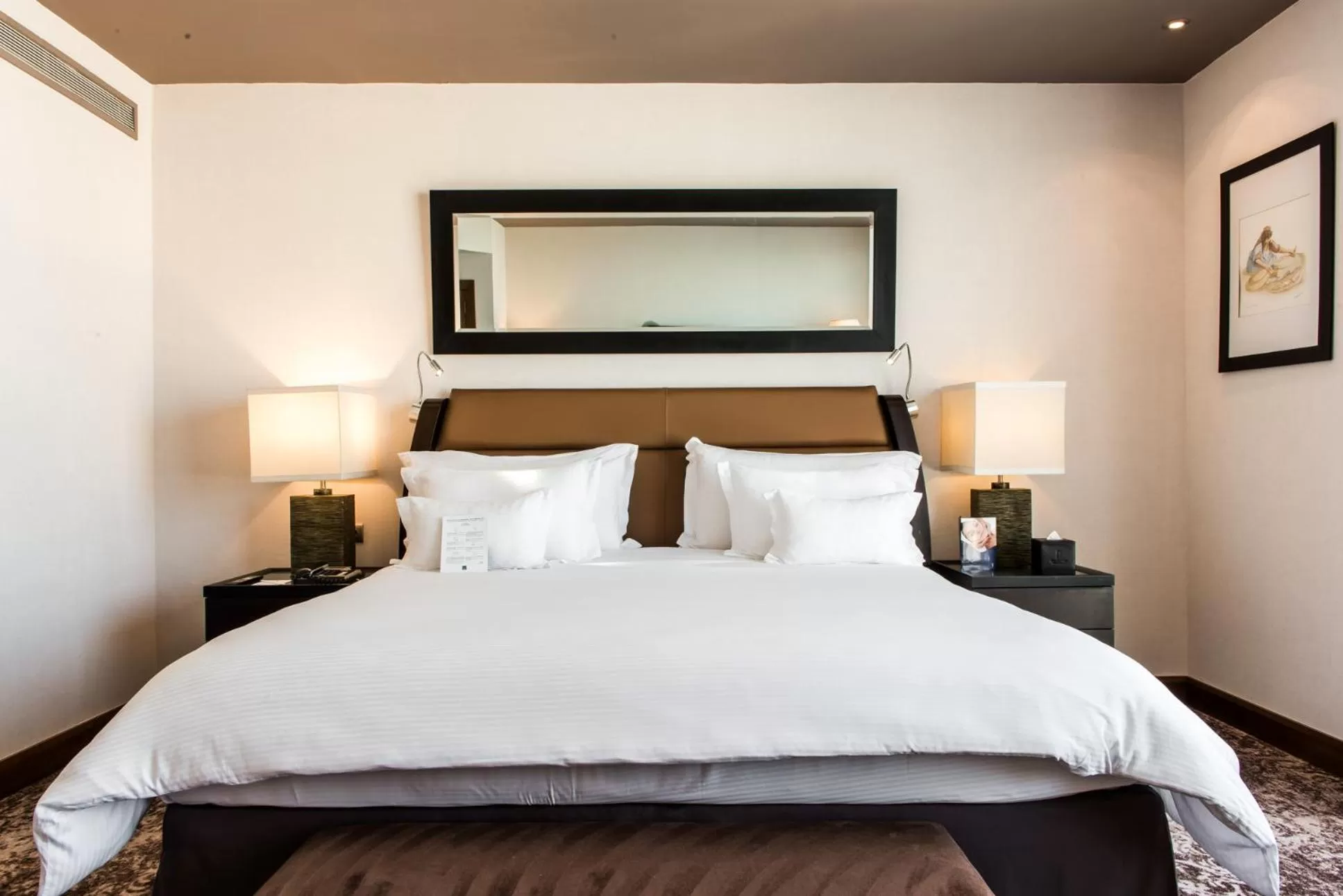 Bed in Kenzi Tower Hotel