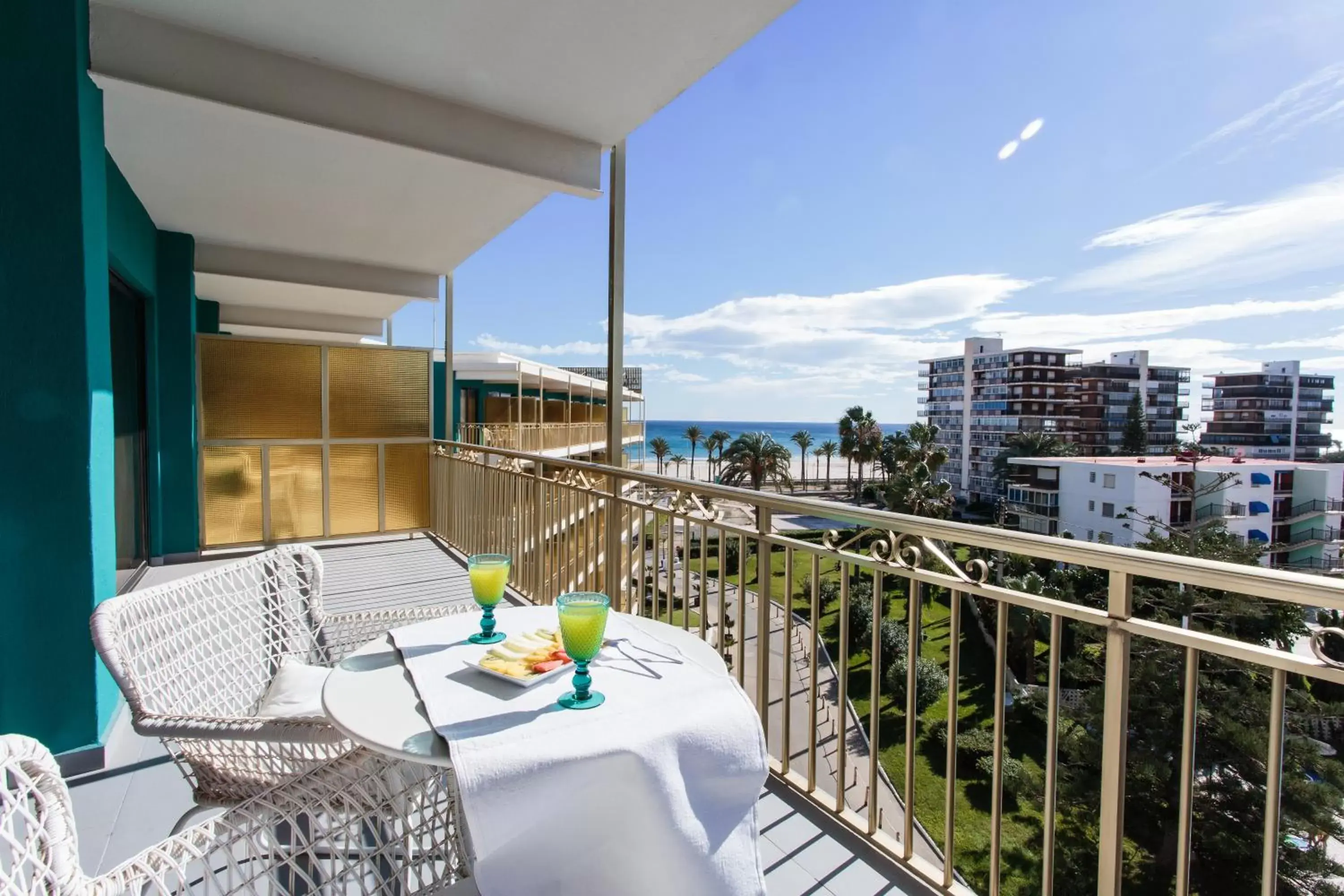 Garden, Balcony/Terrace in Hotel Almirante