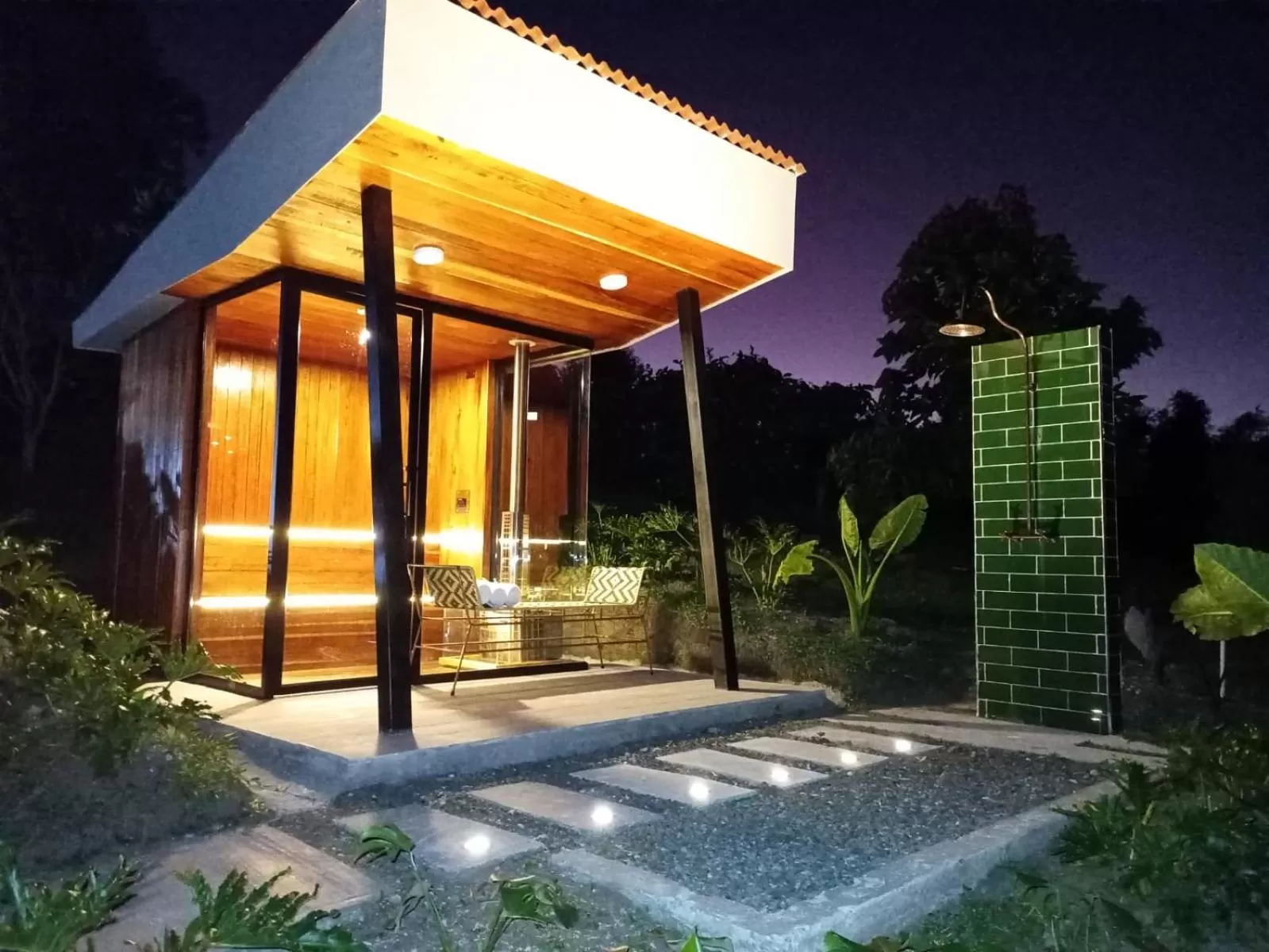 Sauna in Ecohotel Monte Tierra Habitaciones y Glamping