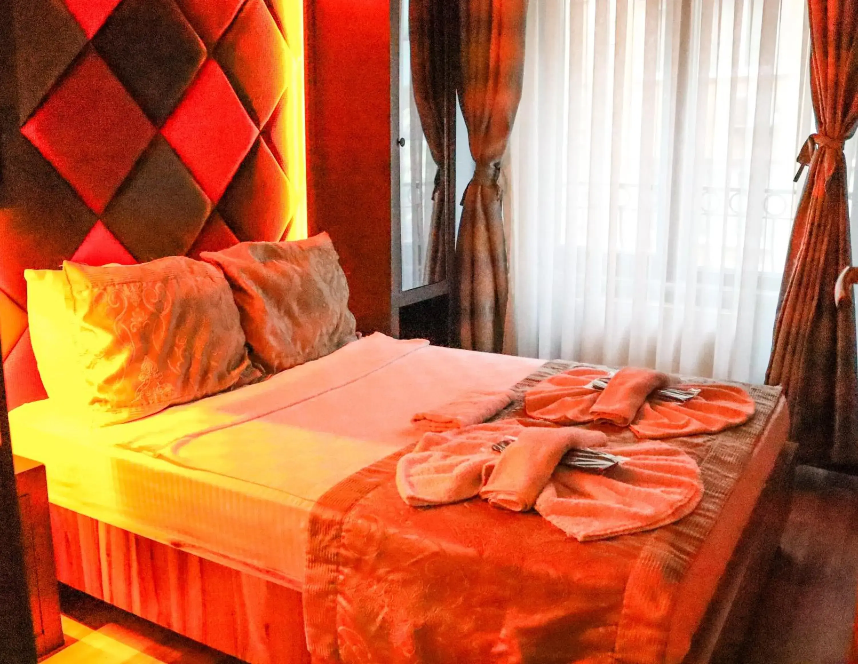 Bed in Grand Esen Hotel