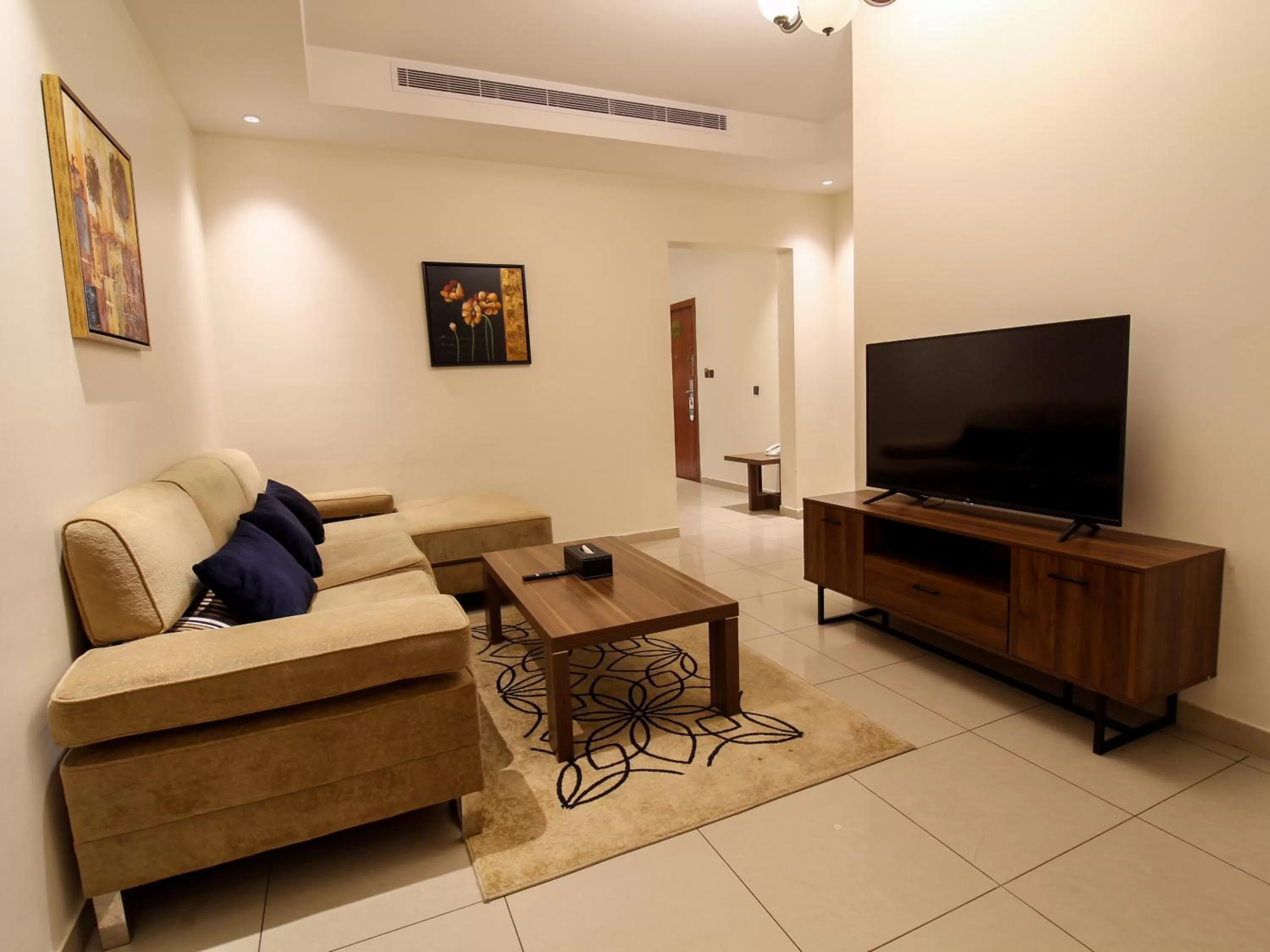 TV/Entertainment Center in Friesian Hotel Suites