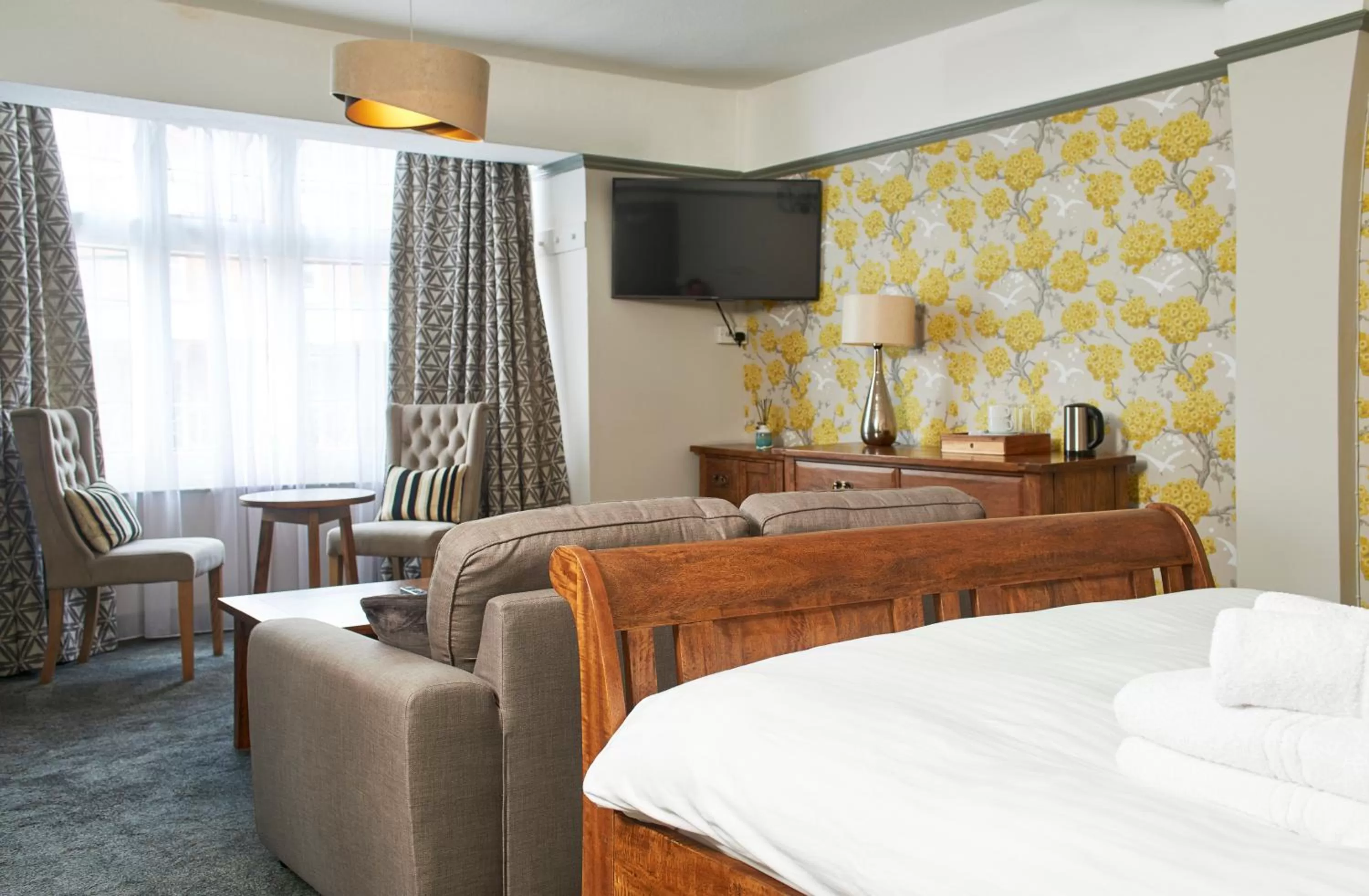 Seating area in The Angel Inn Hotel