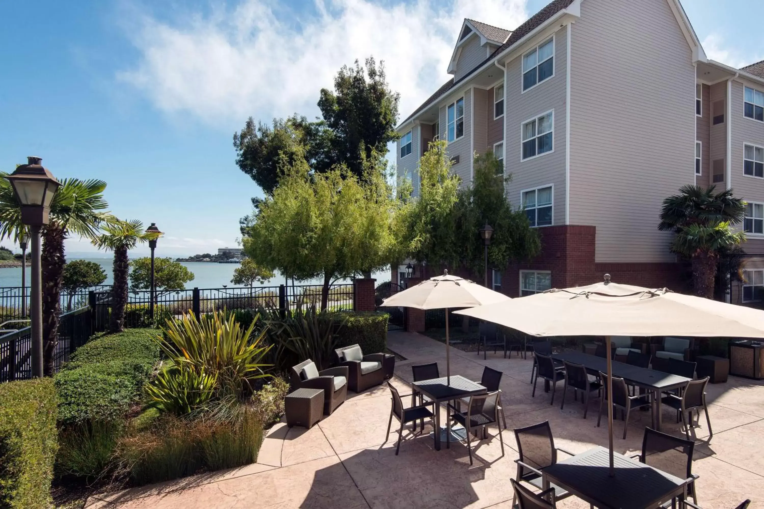 Patio in Sonesta ES Suites San Francisco Airport Oyster Point Waterfront
