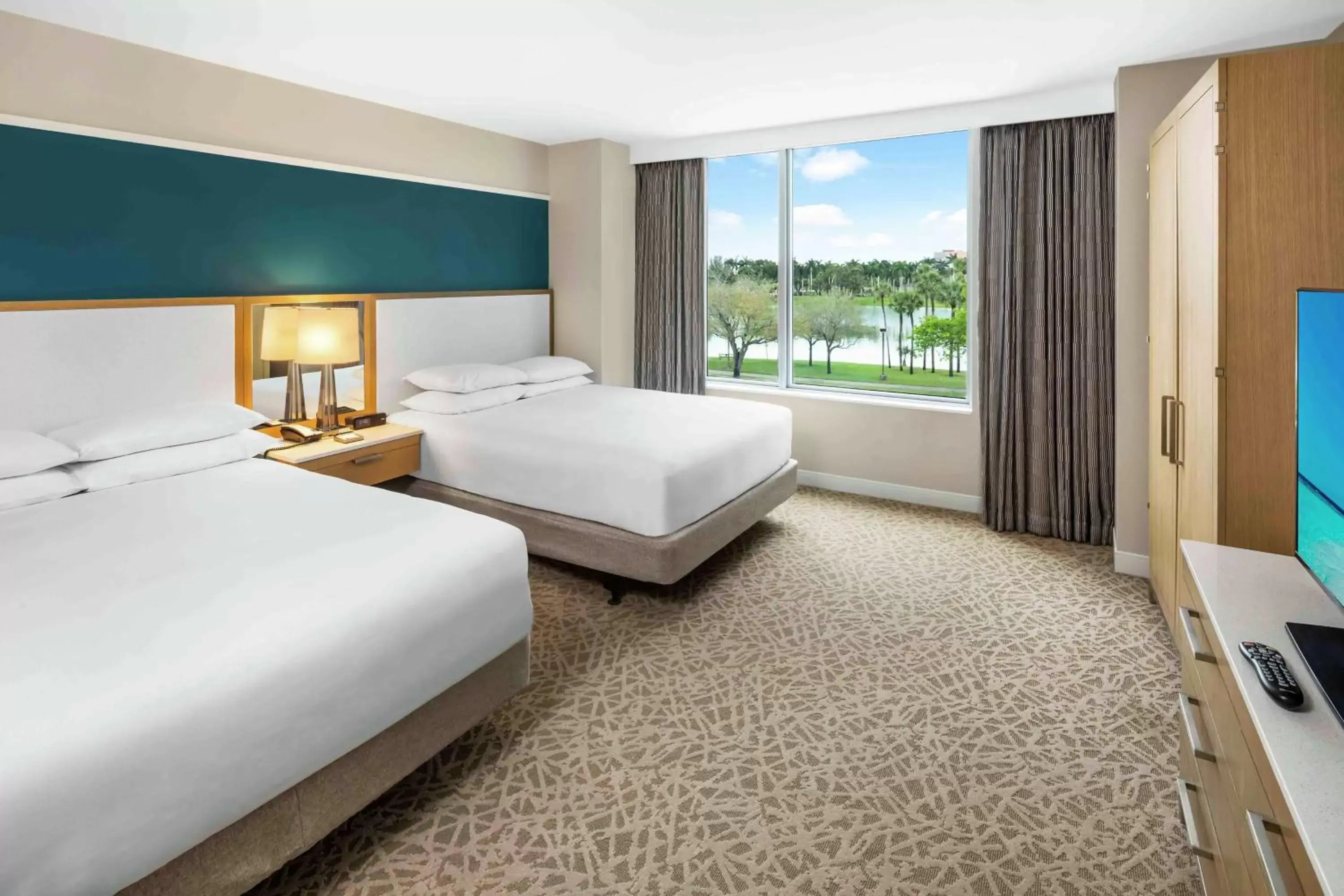 Bed in Hilton Miami Dadeland