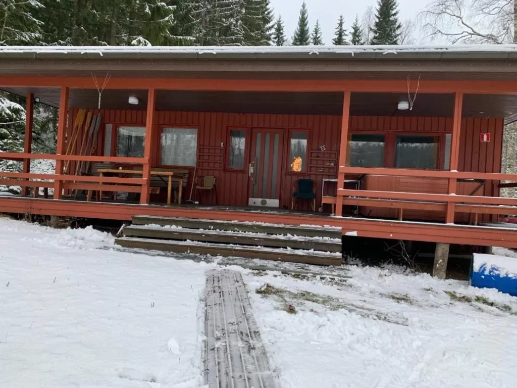 Sauna, Winter in Kuhasensaari Lomakeskus