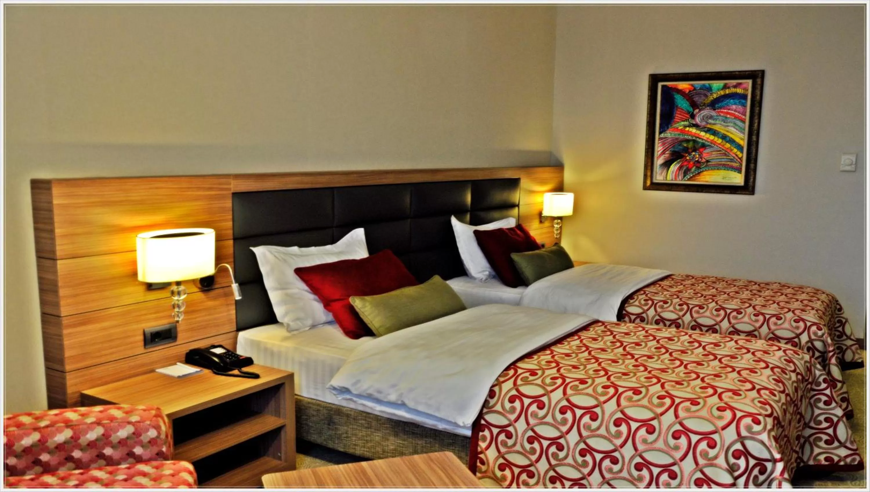 Bed in Grand Asya Hotel