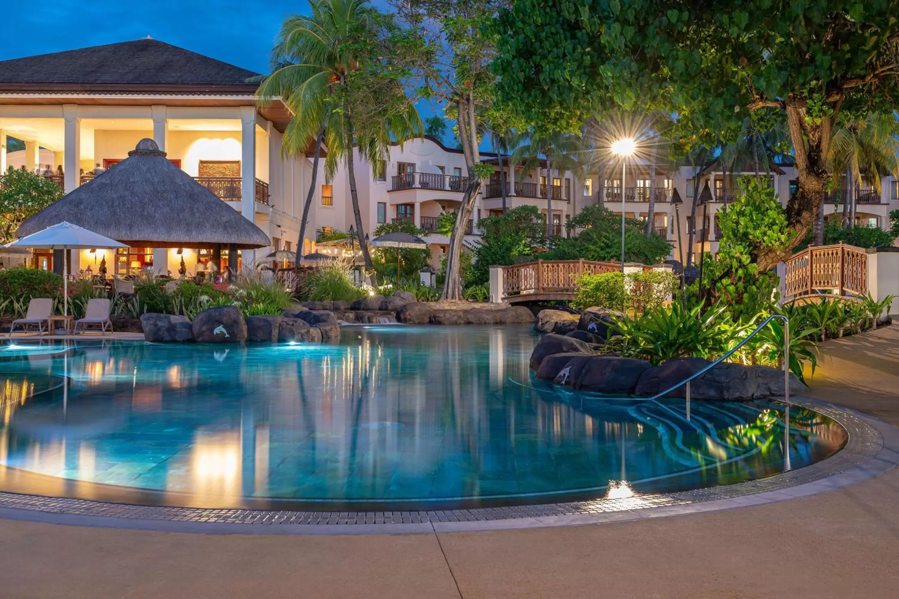 Pool view, Swimming Pool in Hilton Mauritius Resort & Spa