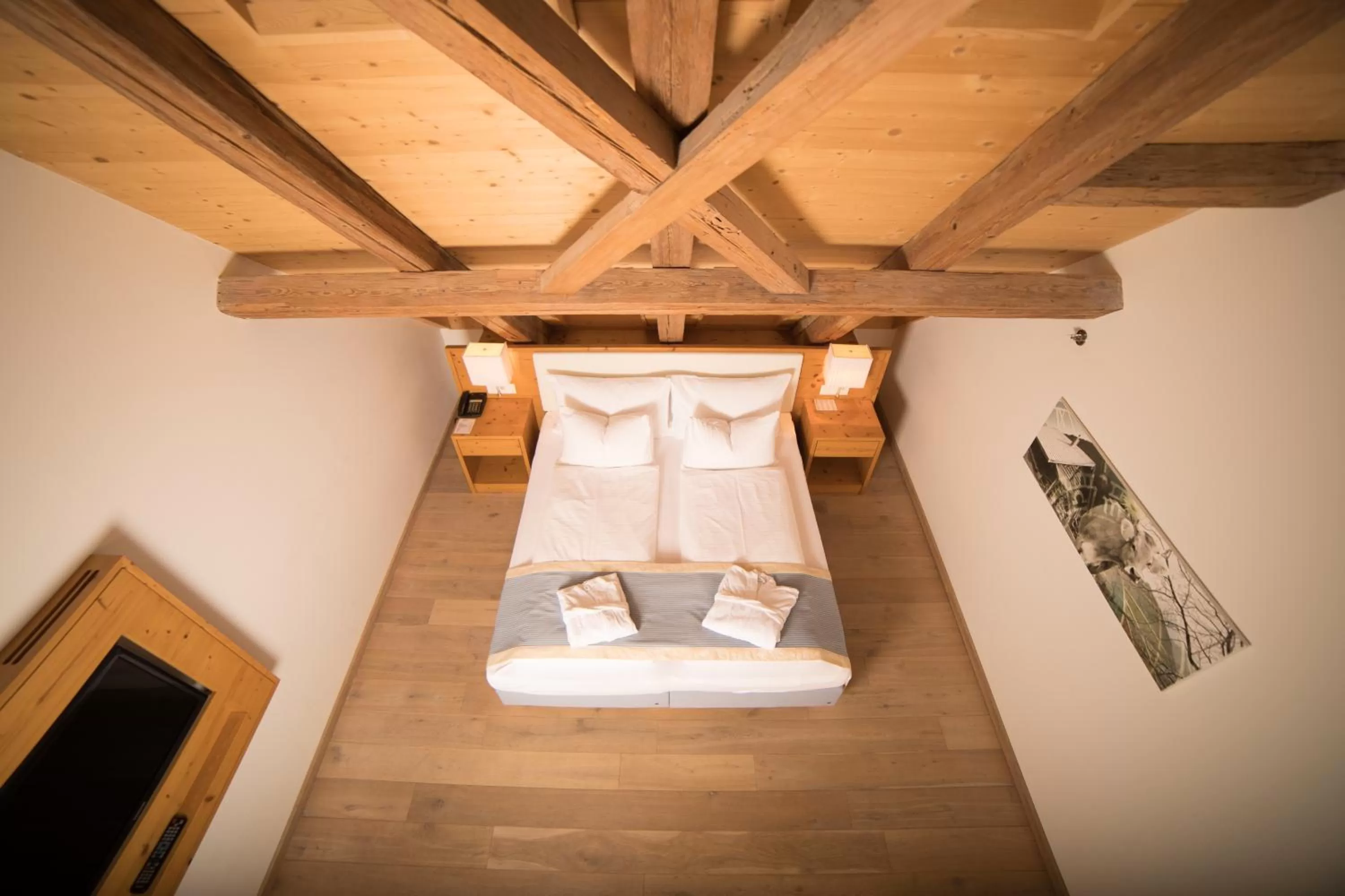 Bed in Hotel Friedheim