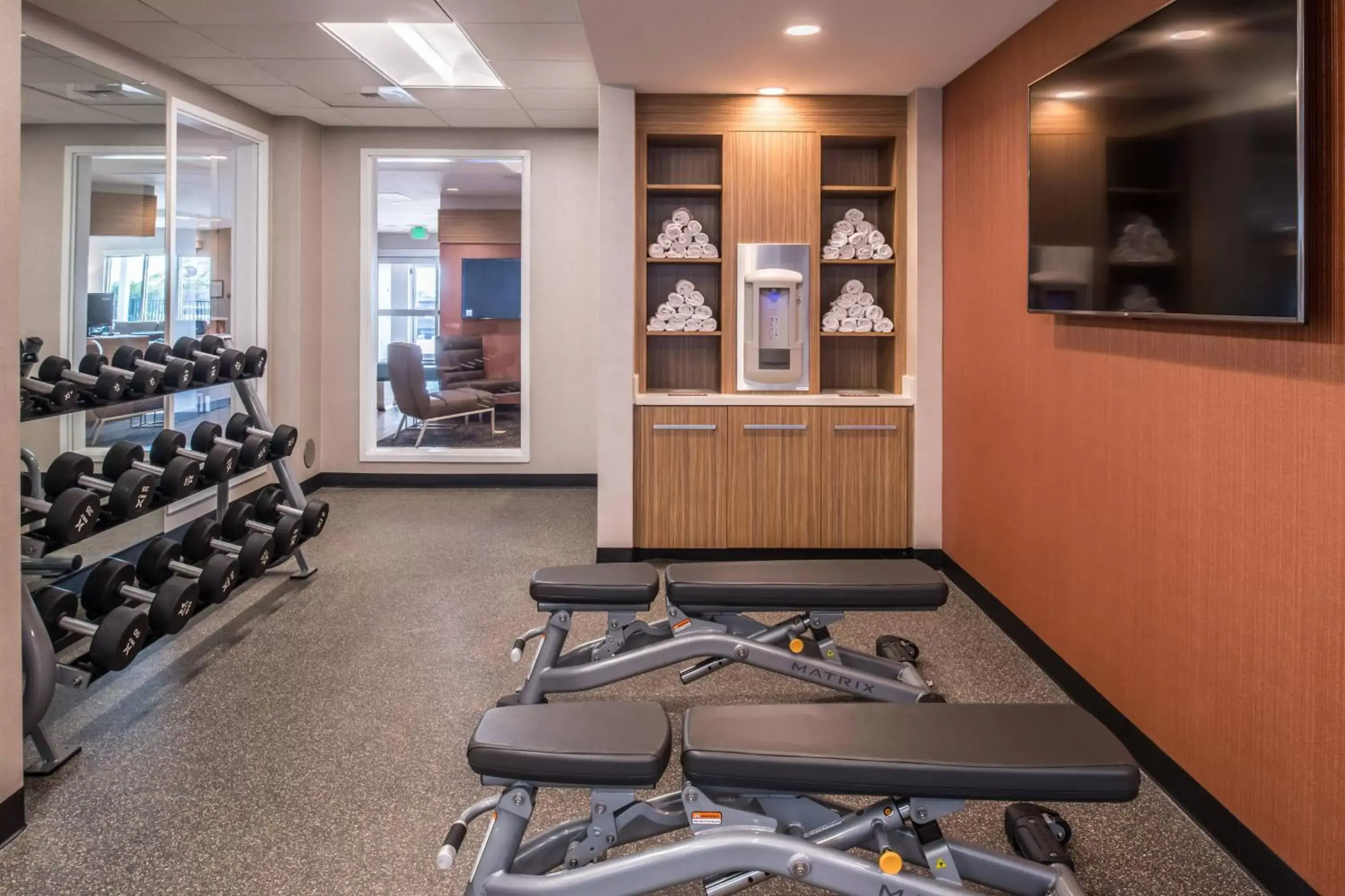 Fitness centre/facilities in TownePlace Suites by Marriott Merced