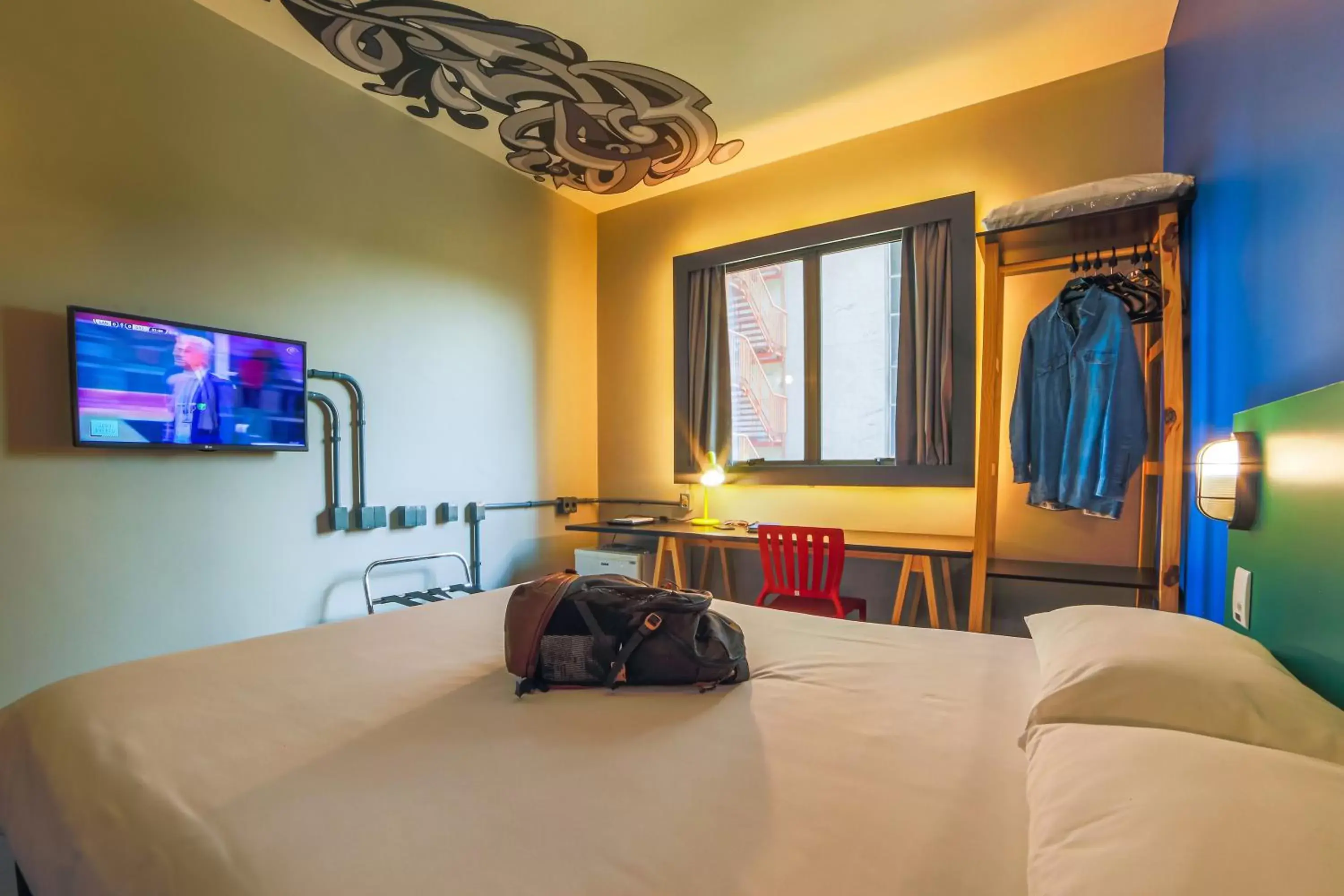 View (from property/room), Bed in ibis Styles SP Faria Lima View (from property/room), Bed in ibis Styles SP Faria Lima