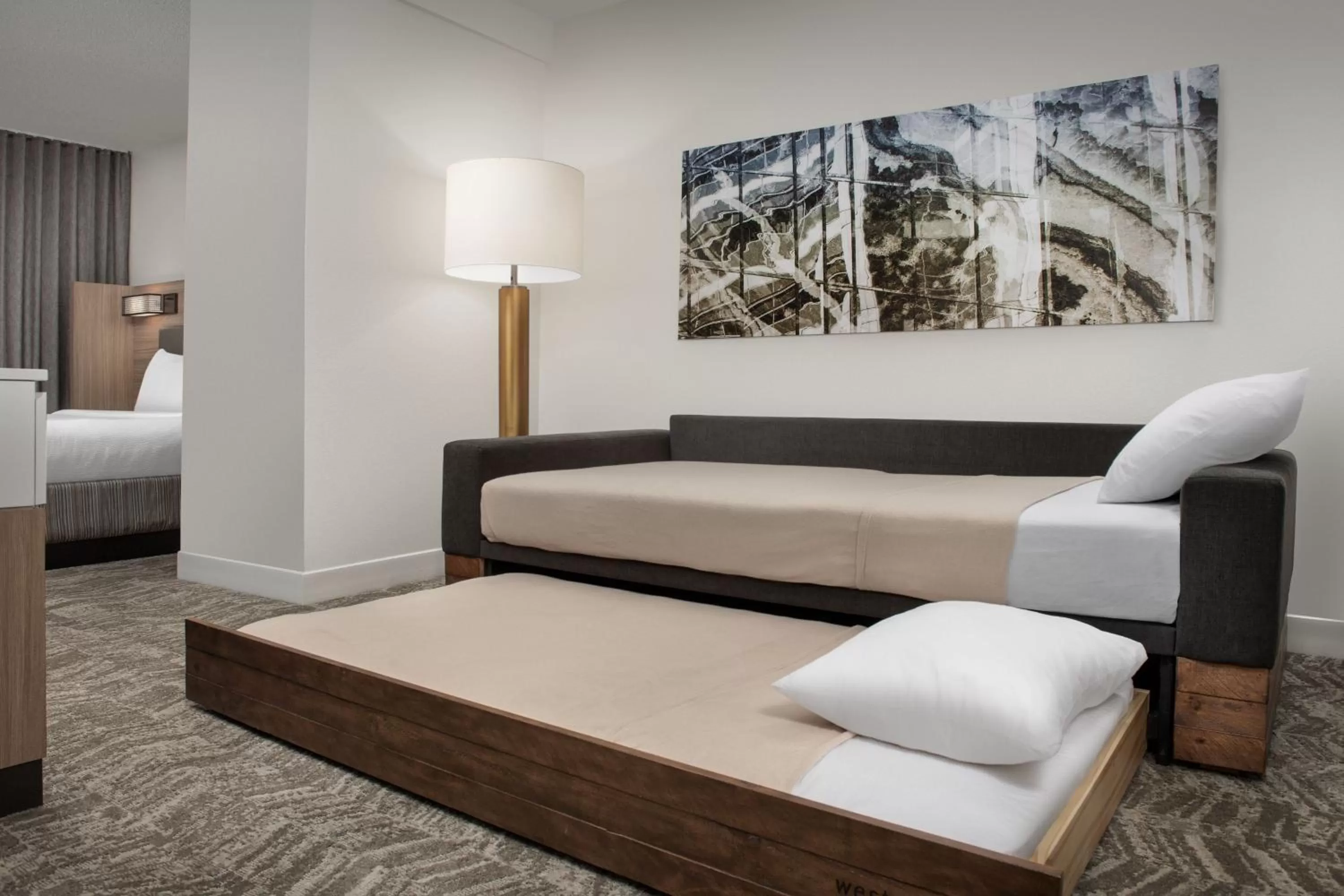 Photo of the whole room, Bed in SpringHill Suites by Marriott Atlanta Buford/Mall of Georgia