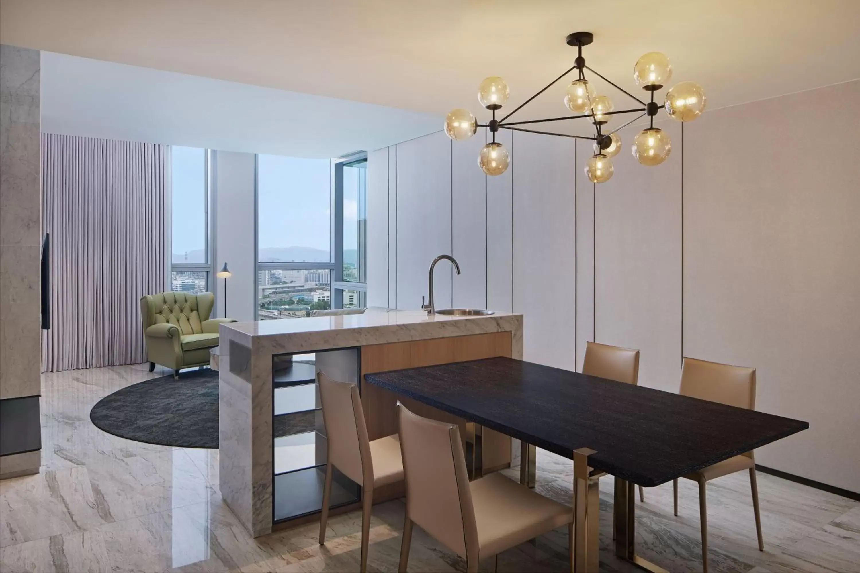 Living room, Dining Area in Four Points by Sheraton Linkou