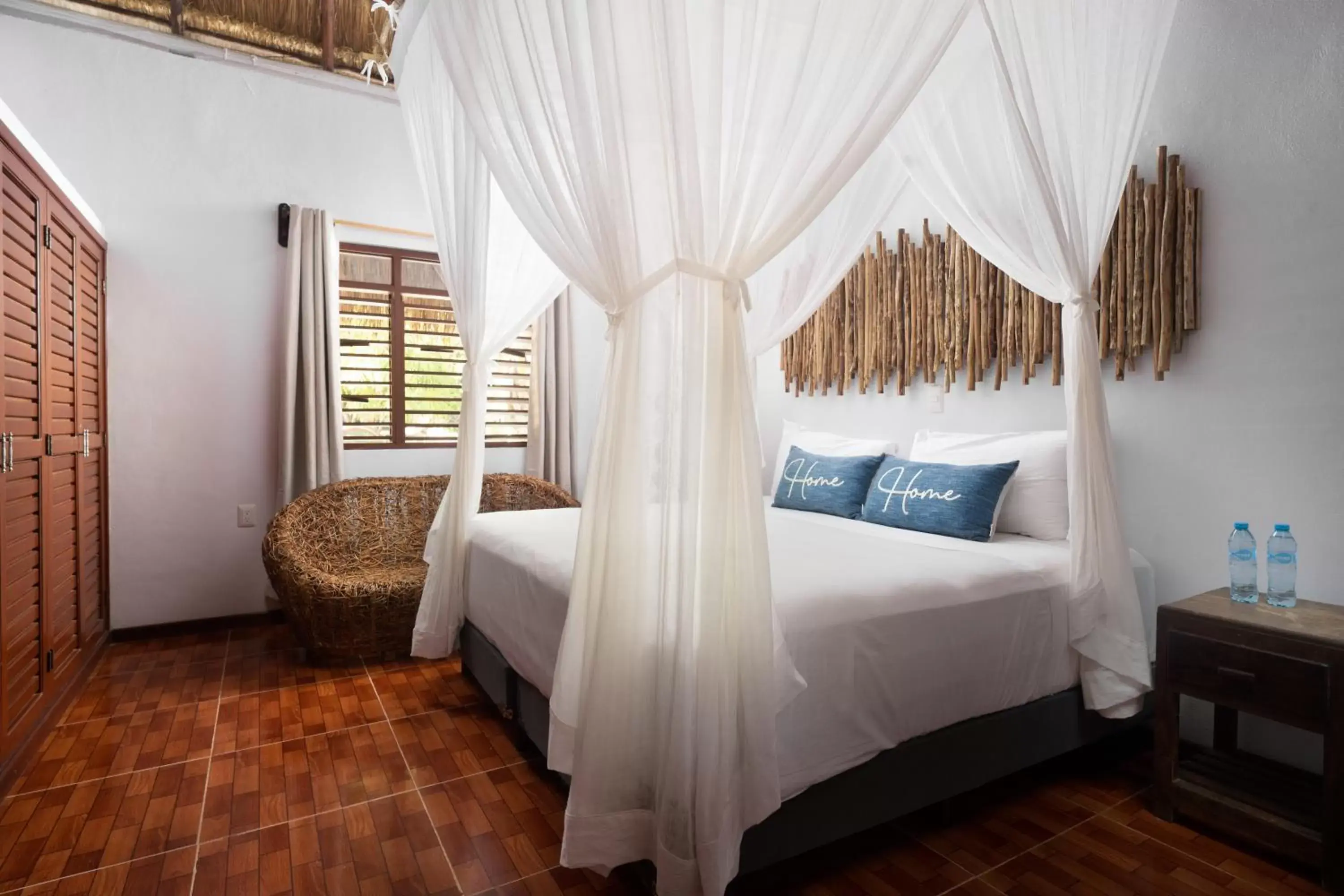 Bed in La Diosa Tulum Resort & SPA
