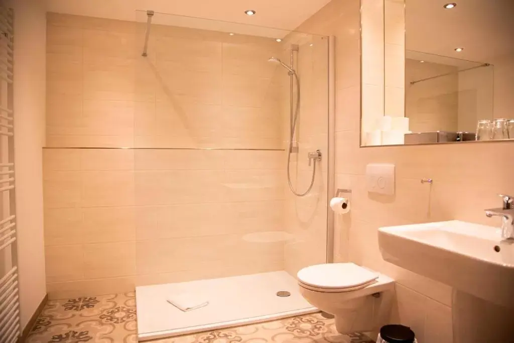 Shower, Bathroom in Hotel Zum Goldenen Stern