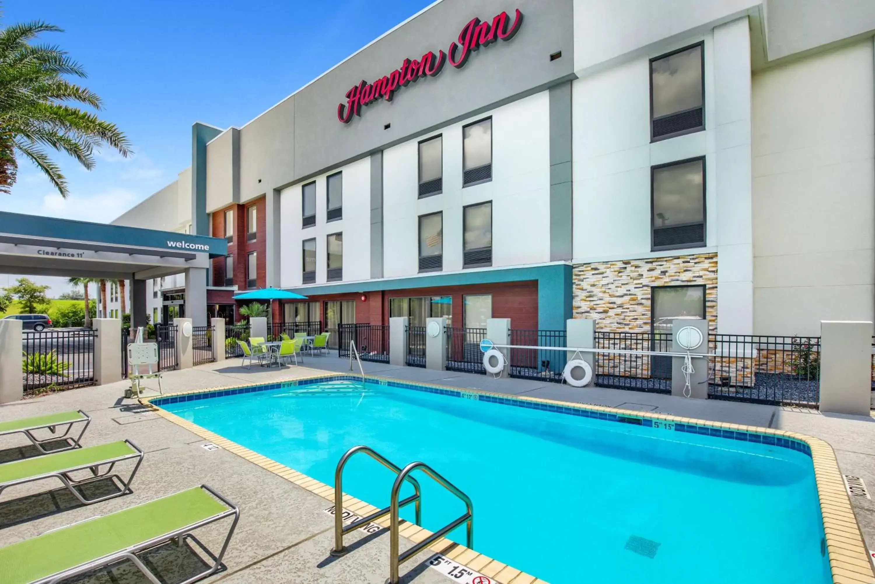 Pool view in Hampton Inn Slidell Pool view in Hampton Inn Slidell