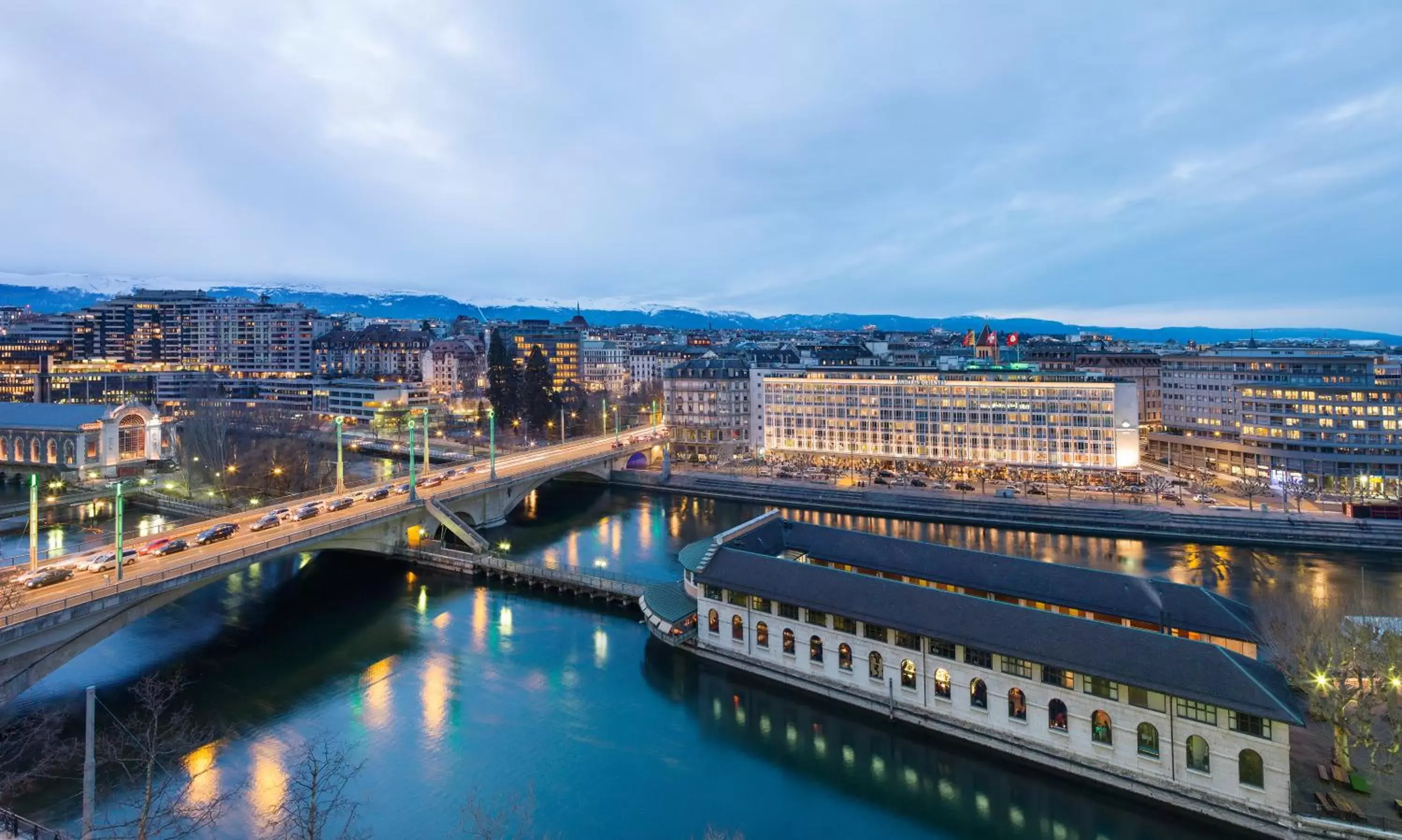 Bird's eye view in Mandarin Oriental, Geneva