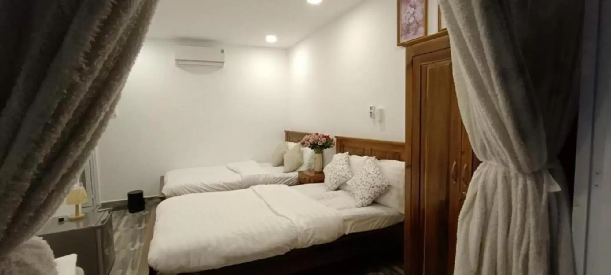 Bed in Hoang Phuc resort Bed in Hoang Phuc resort