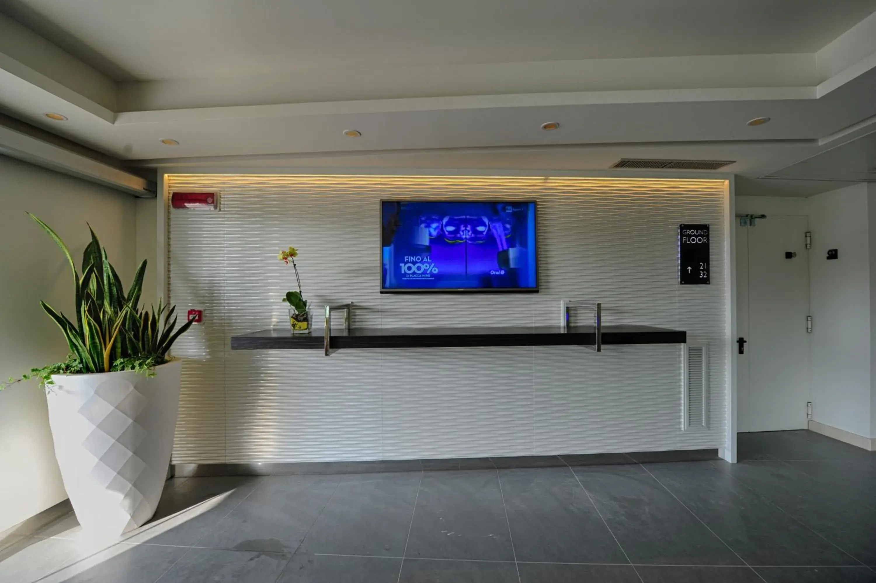 Lobby or reception, TV/Entertainment Center in Hotel Viareggio