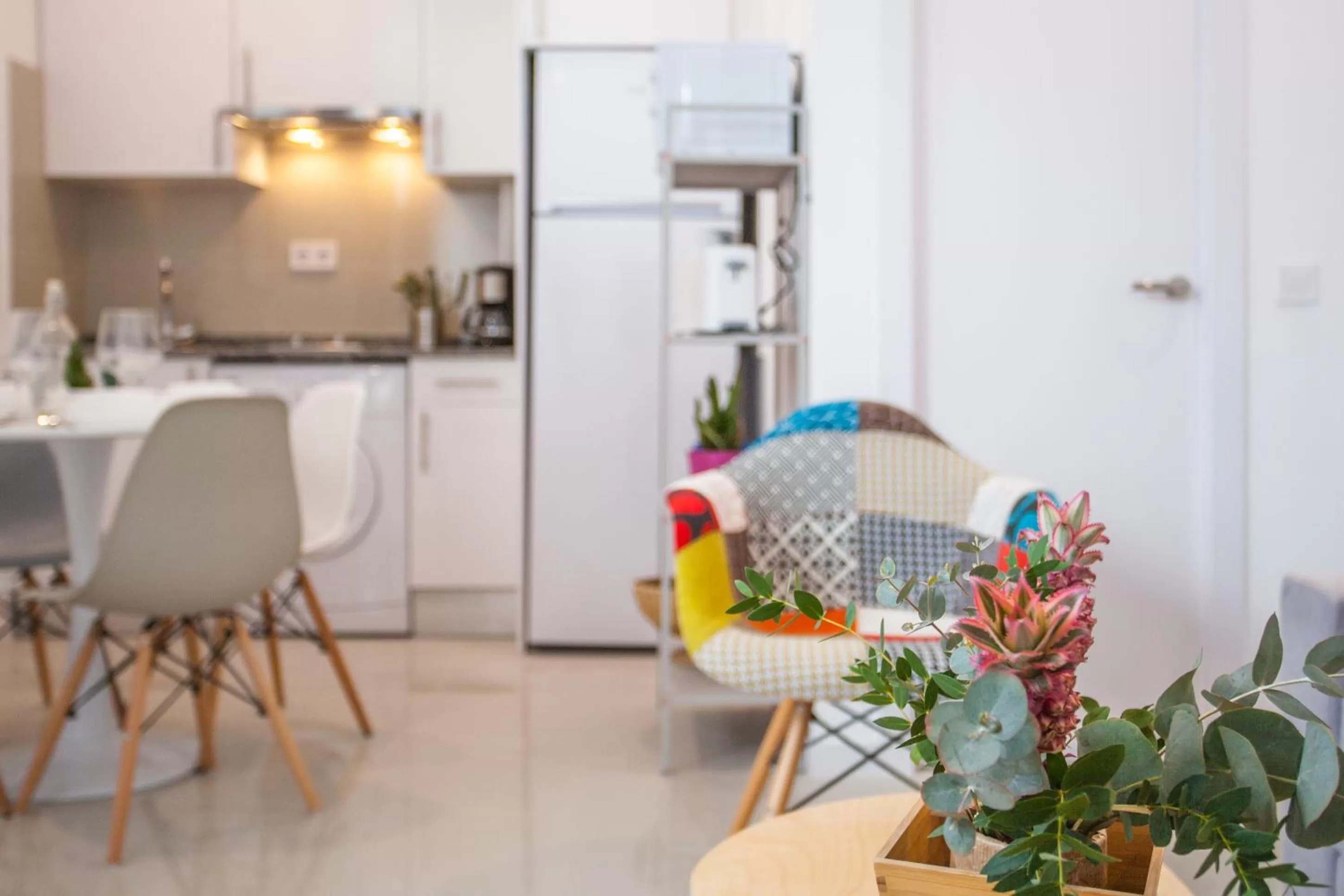 Living room in Gran Central Suites